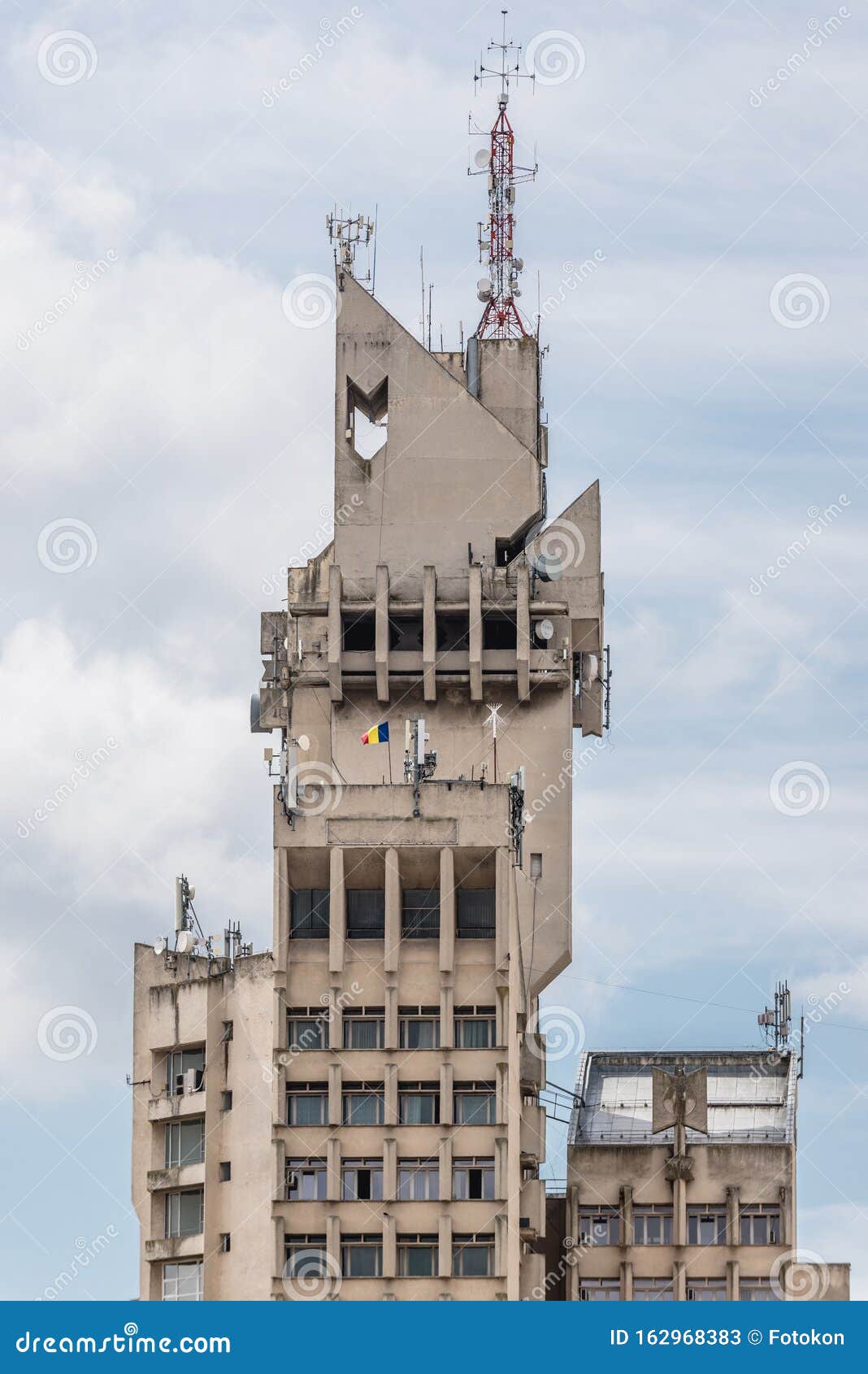 Administrative Palace In Satu Mare Stock Image Image Of Brutalist Town 162968383