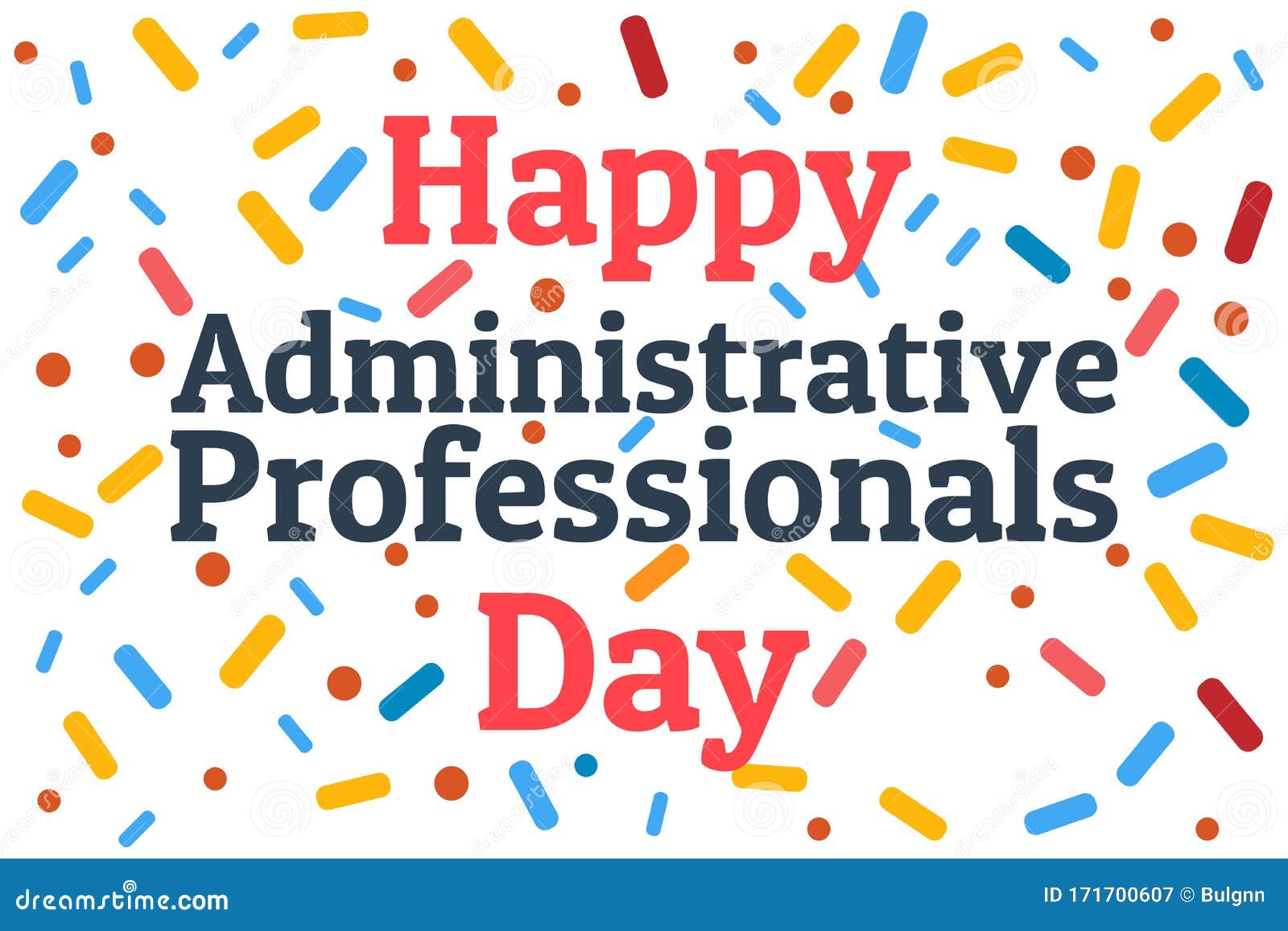 Administrative Professionals Day, Secretaries Day Or Admin Day. Holiday