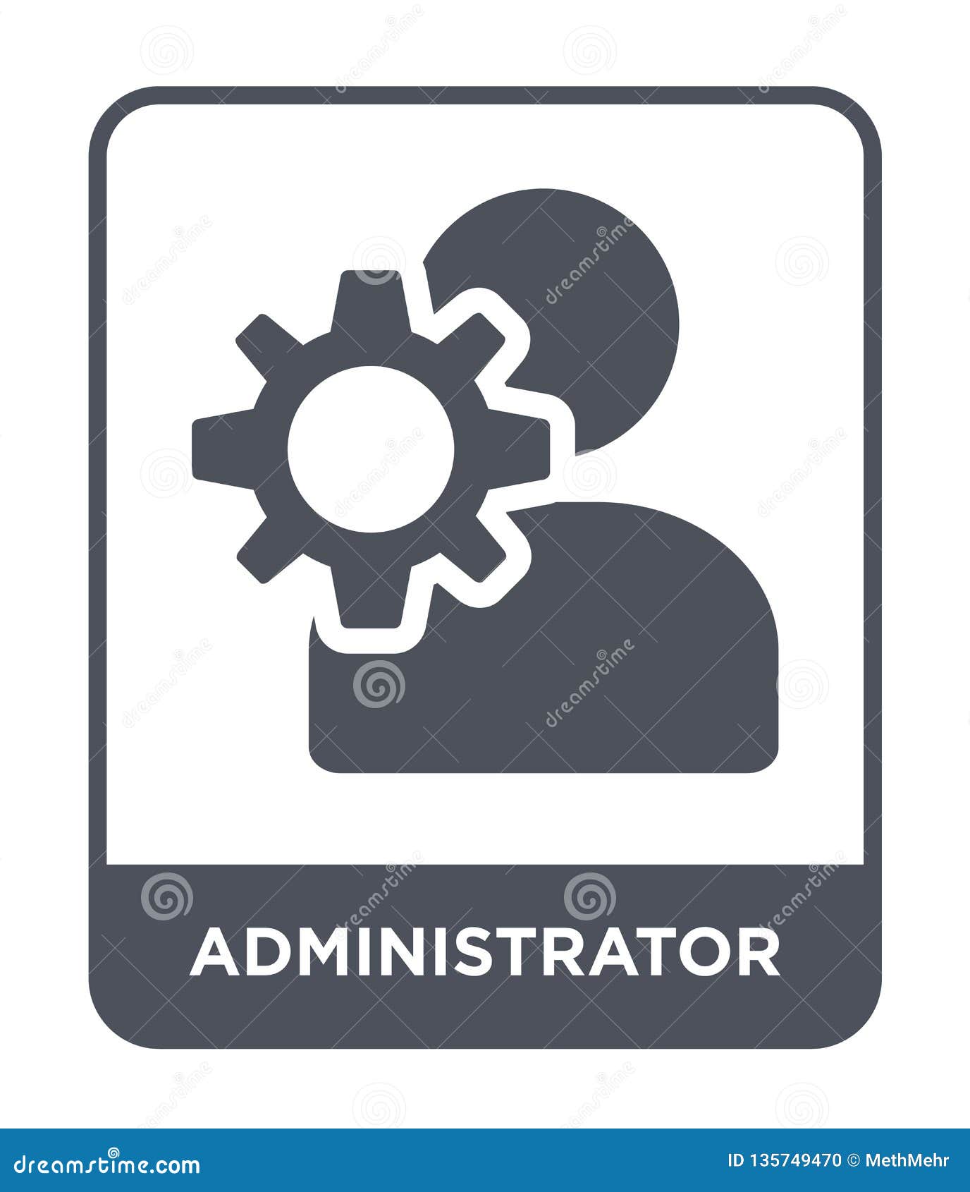 administrator icon in trendy  style. administrator icon  on white background. administrator  icon simple and