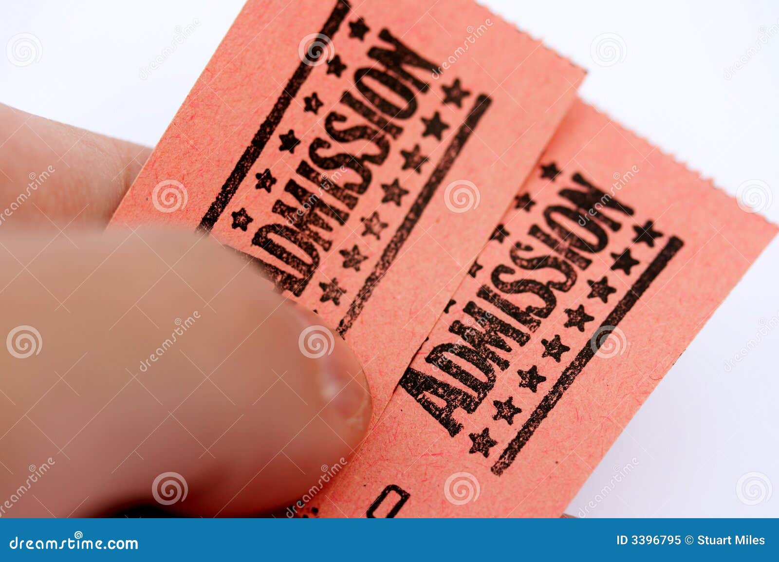 Admission tickets stock image. Image of white, admission 3396795