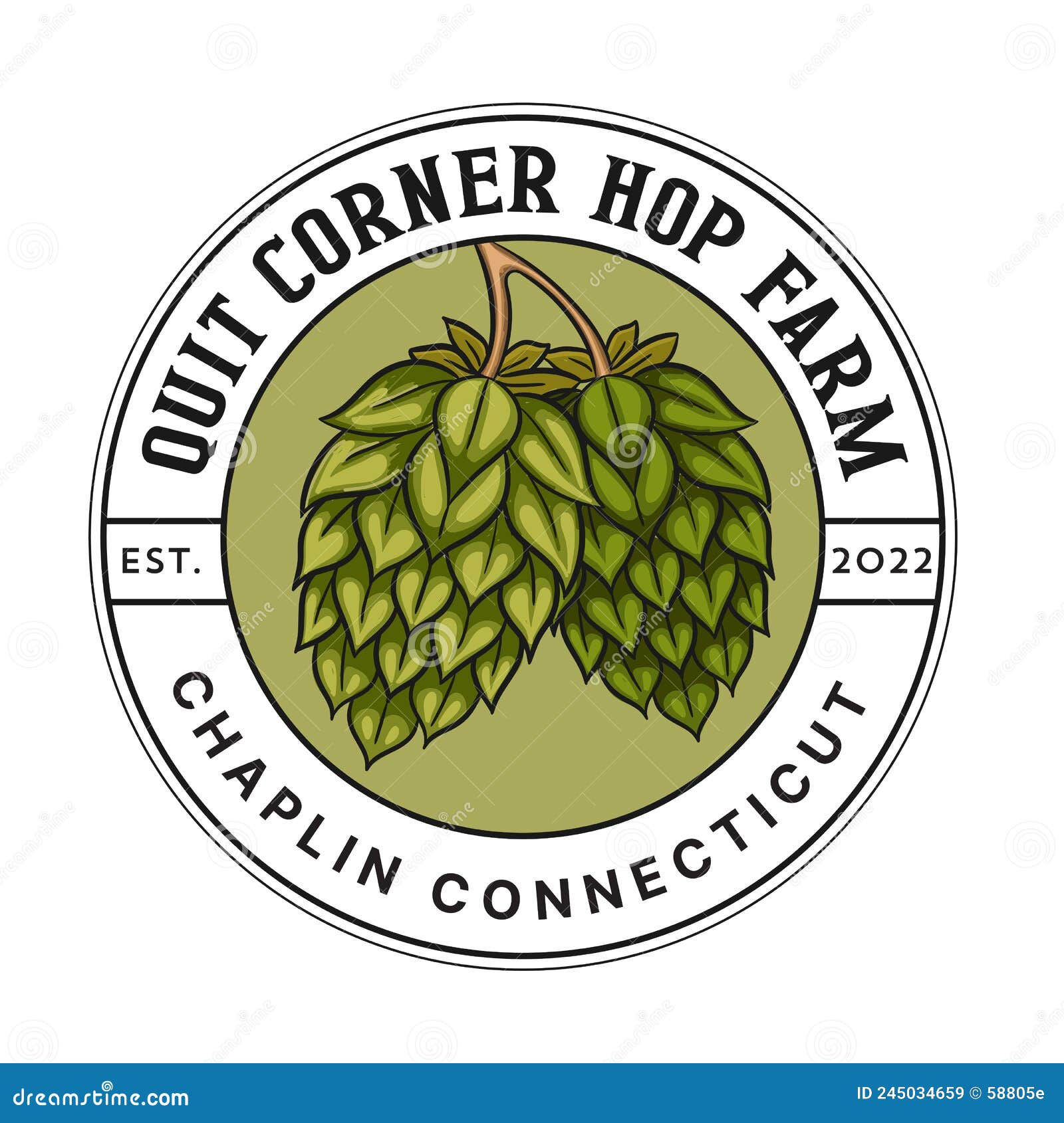 Craft Beer Garden Logo Design Template Stock Vector Illustration of