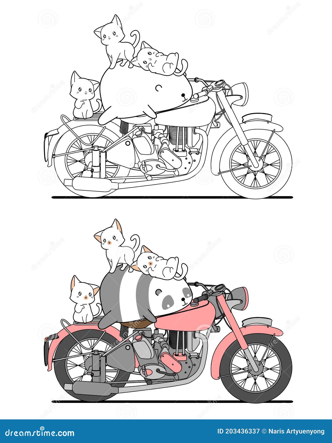 Desenho de moto com mulher para colorir - Mais Educativo