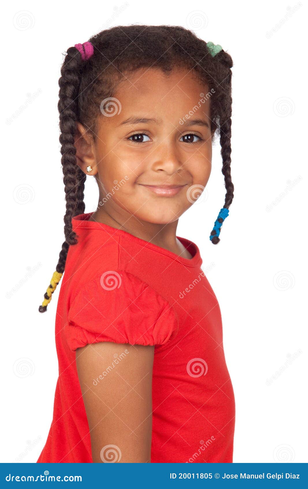 Adorable African Little Girl Stock Image Image of cute, background