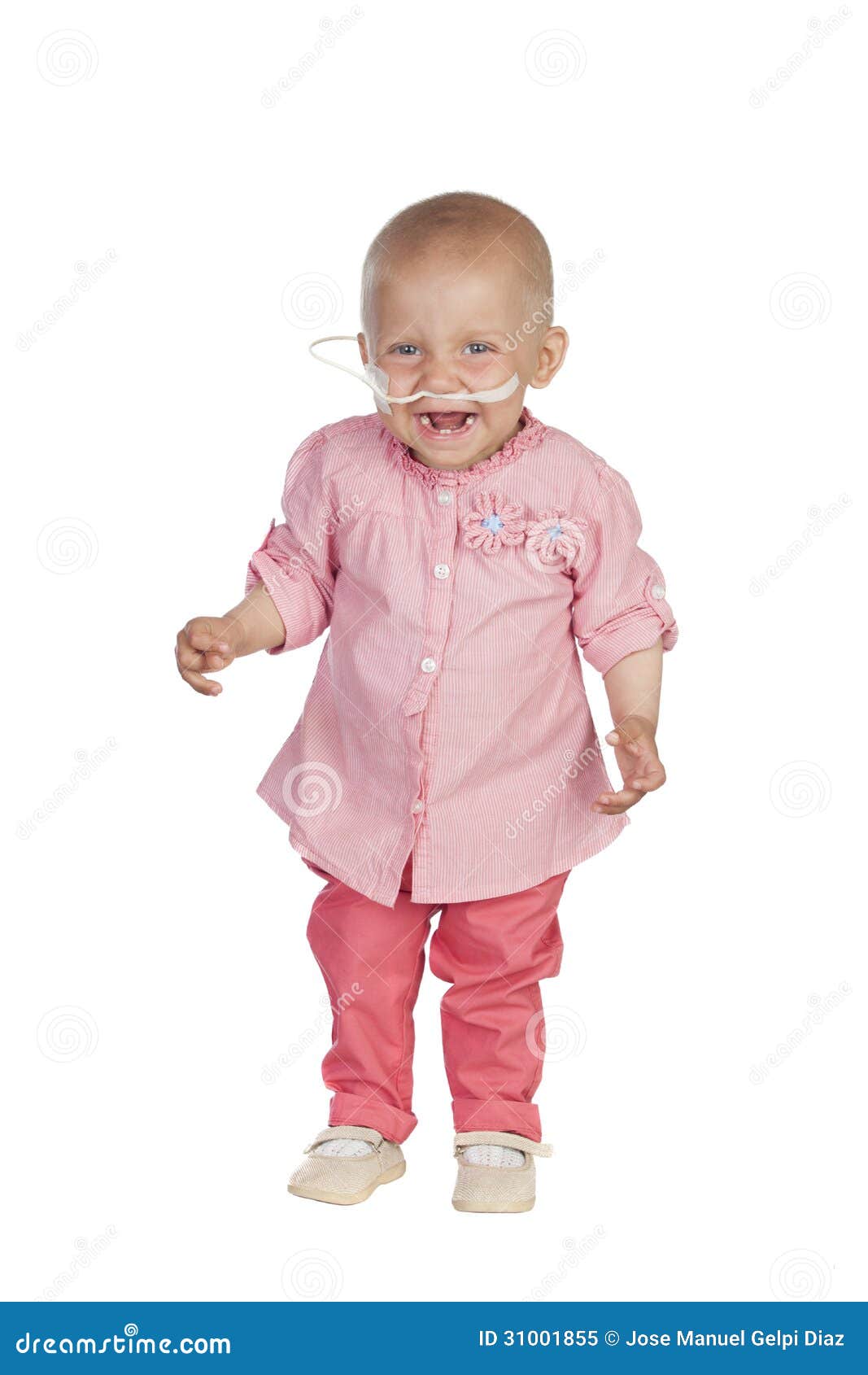 Adorable Baby Beating the Disease Stock Image Image of closeup, love