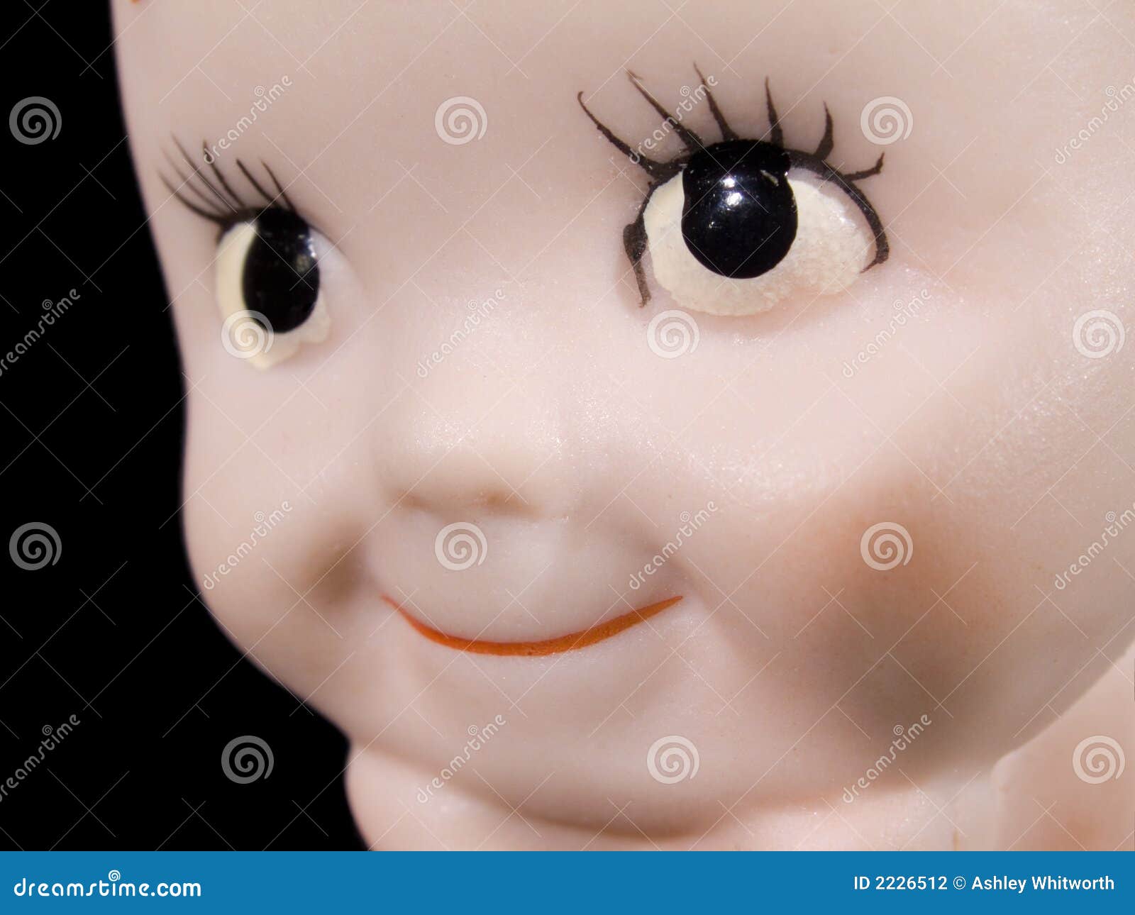 Adorable Baby Doll Face stock photo. Image of decoration 2226512