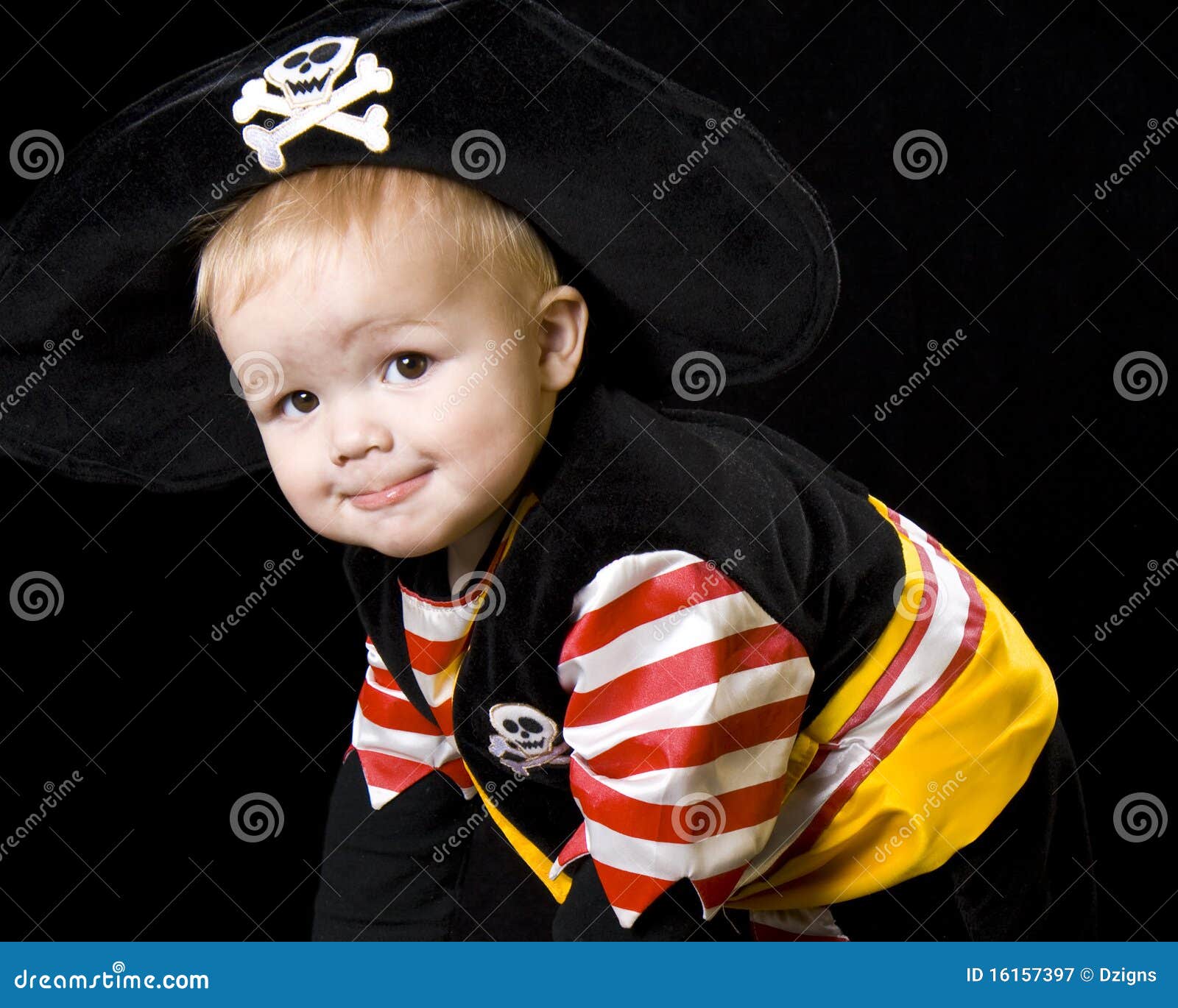 Adorable Baby In A Pirate Costume. Stock Image Image of jolly