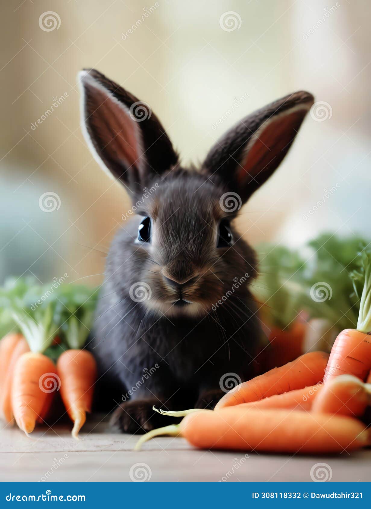 adorable black bunny a delightful sight as it devours countless carrots in a heartwarming feat