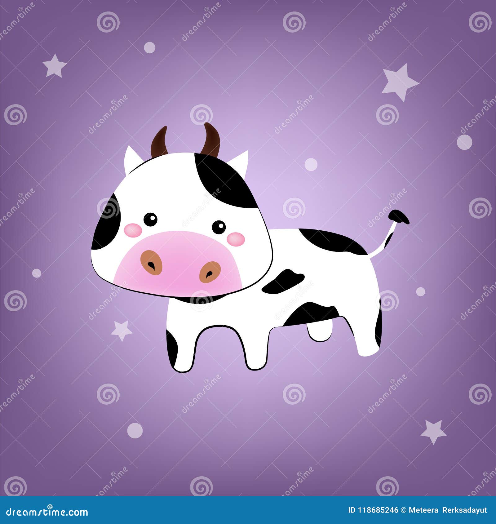 Animal Planet Collection : Baby Cow Stock Illustration - Illustration of  happy, mammal: 118685246