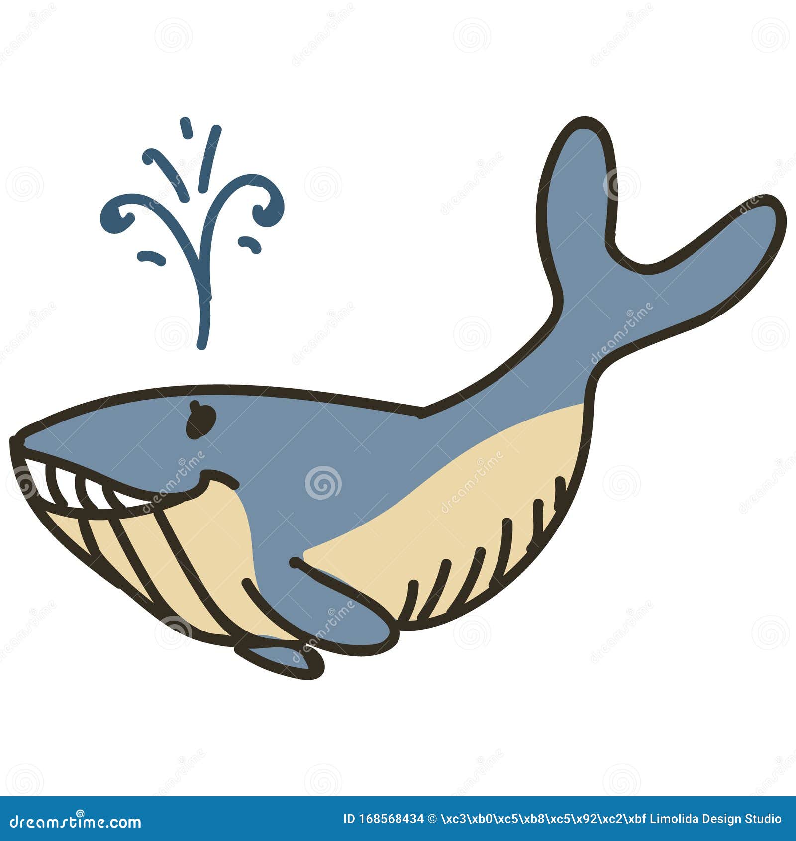 cute baby whale clipart