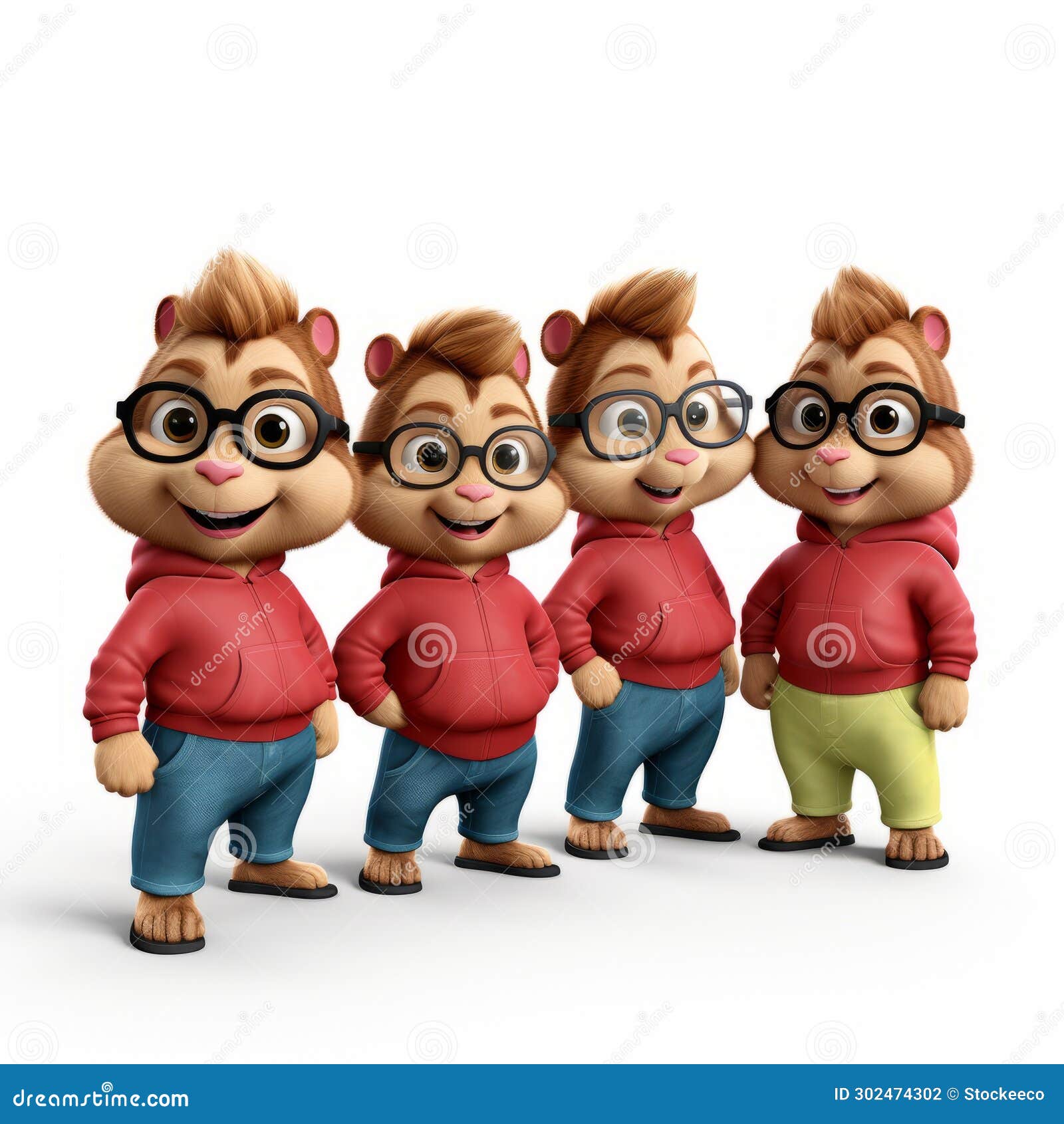 3d Alvin And The Chipmunks Concept Art By Mark Arian Royalty-Free Stock