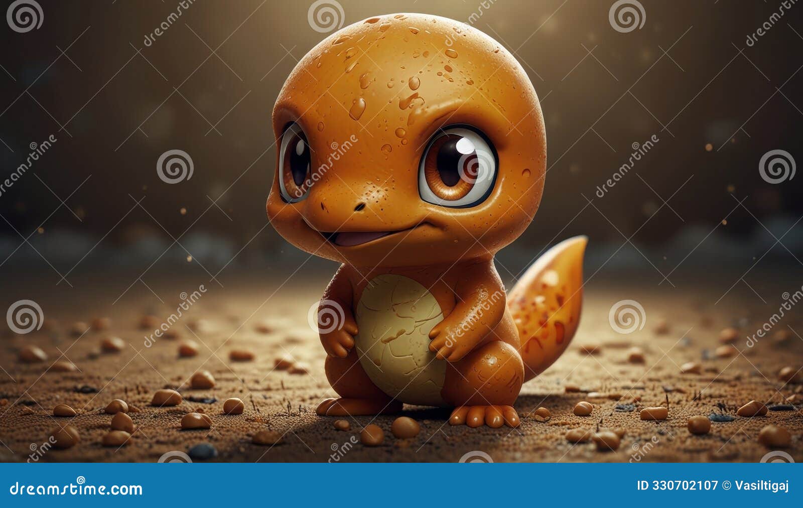 adorable fantasy creature in focus