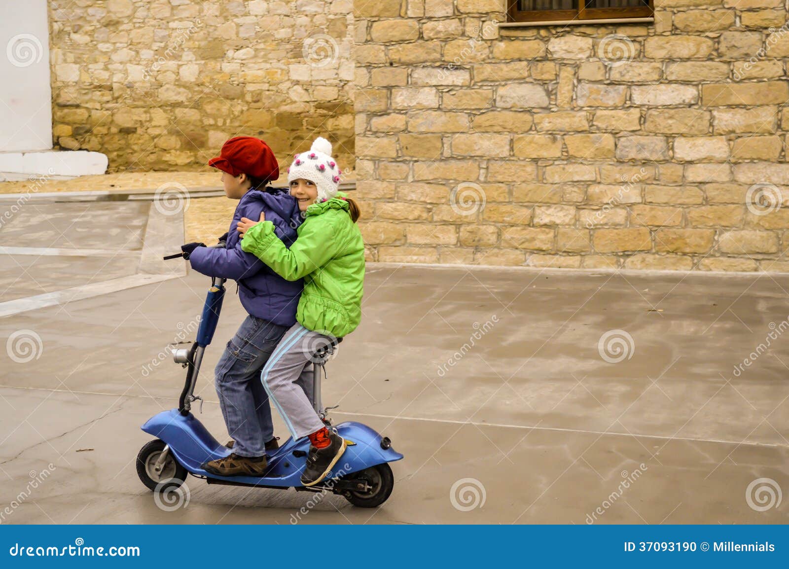 kids ride on electric scooter