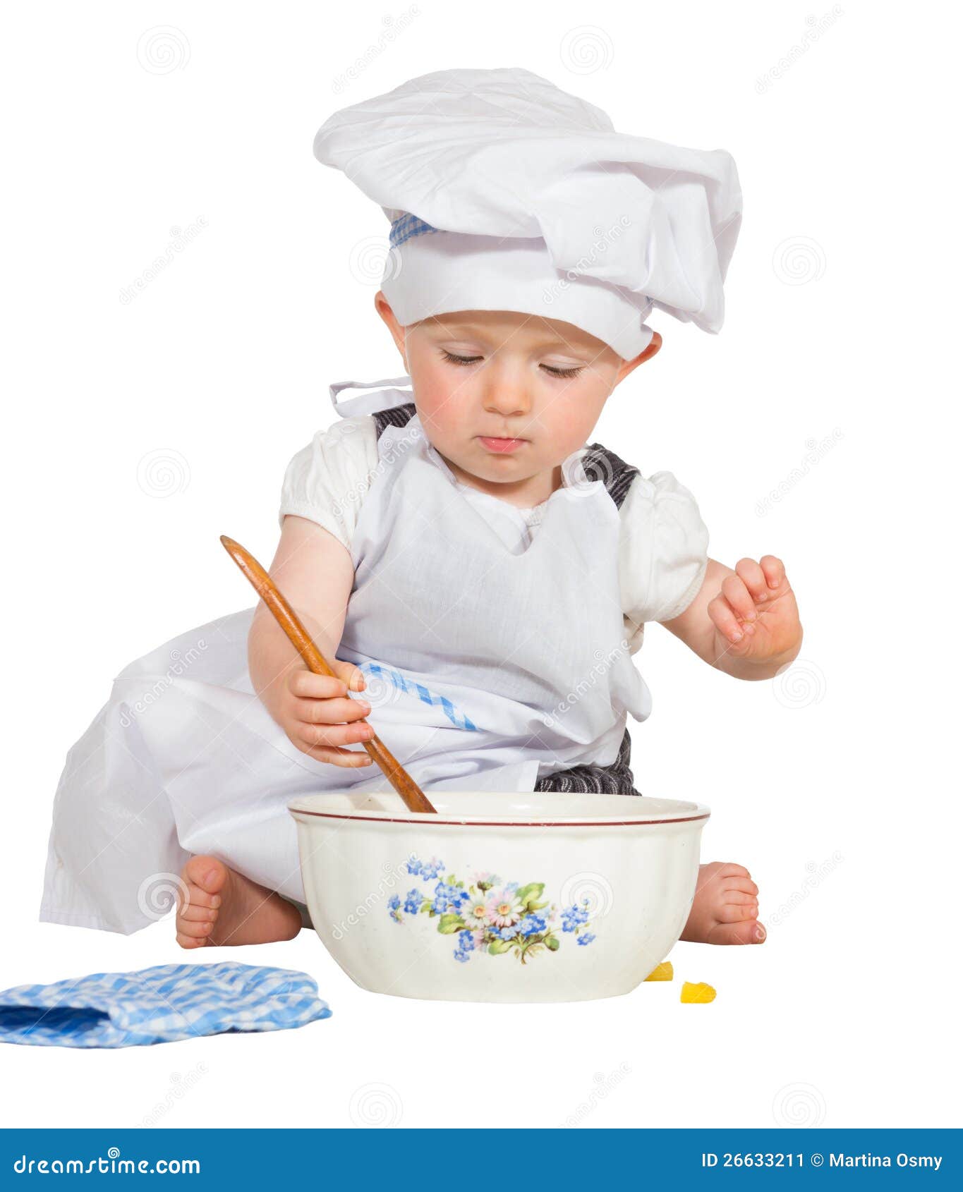 Adorable little baby chef stock image. Image of cute 26633211