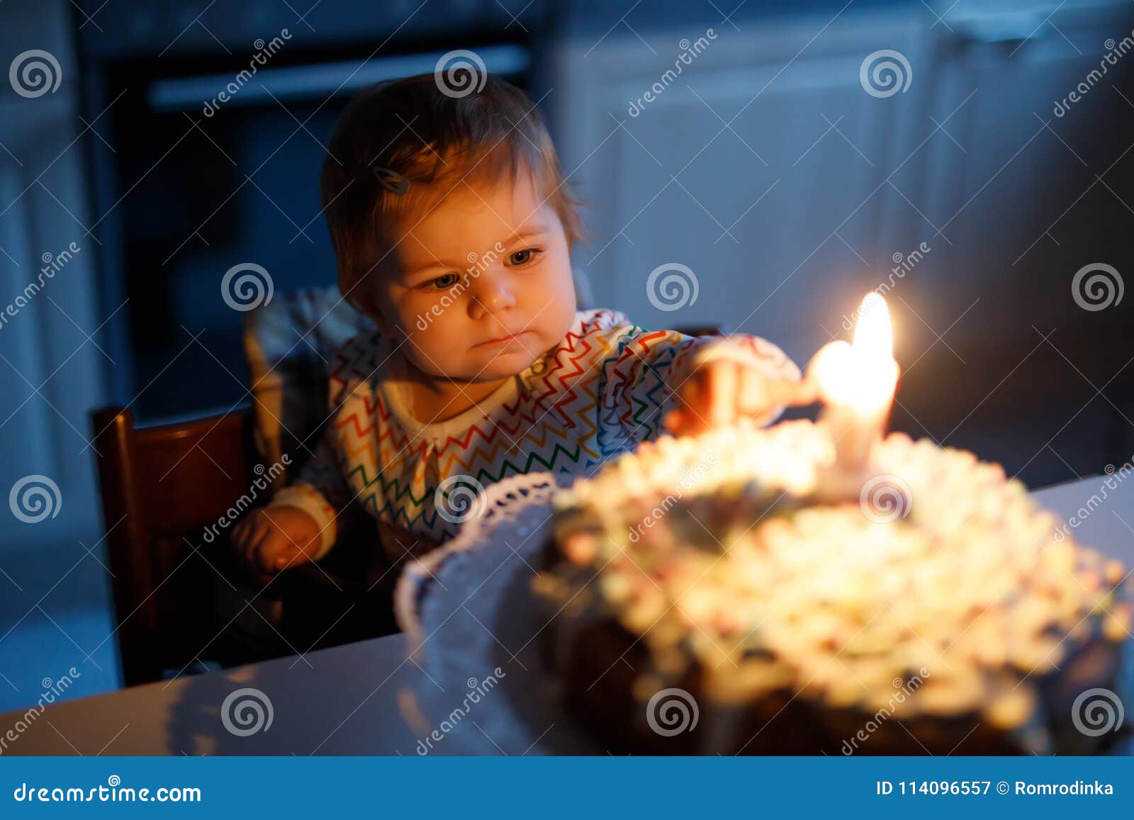 Birthday Little Girl Homemade Cake For