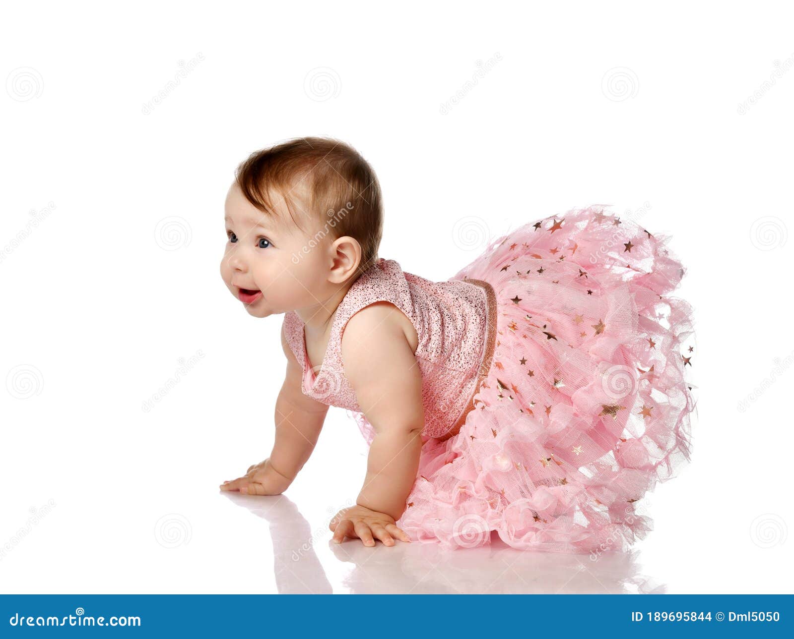 Baby girl elegant dress. A one-year-old girl in... - Stock Photo  [102079787] - PIXTA
