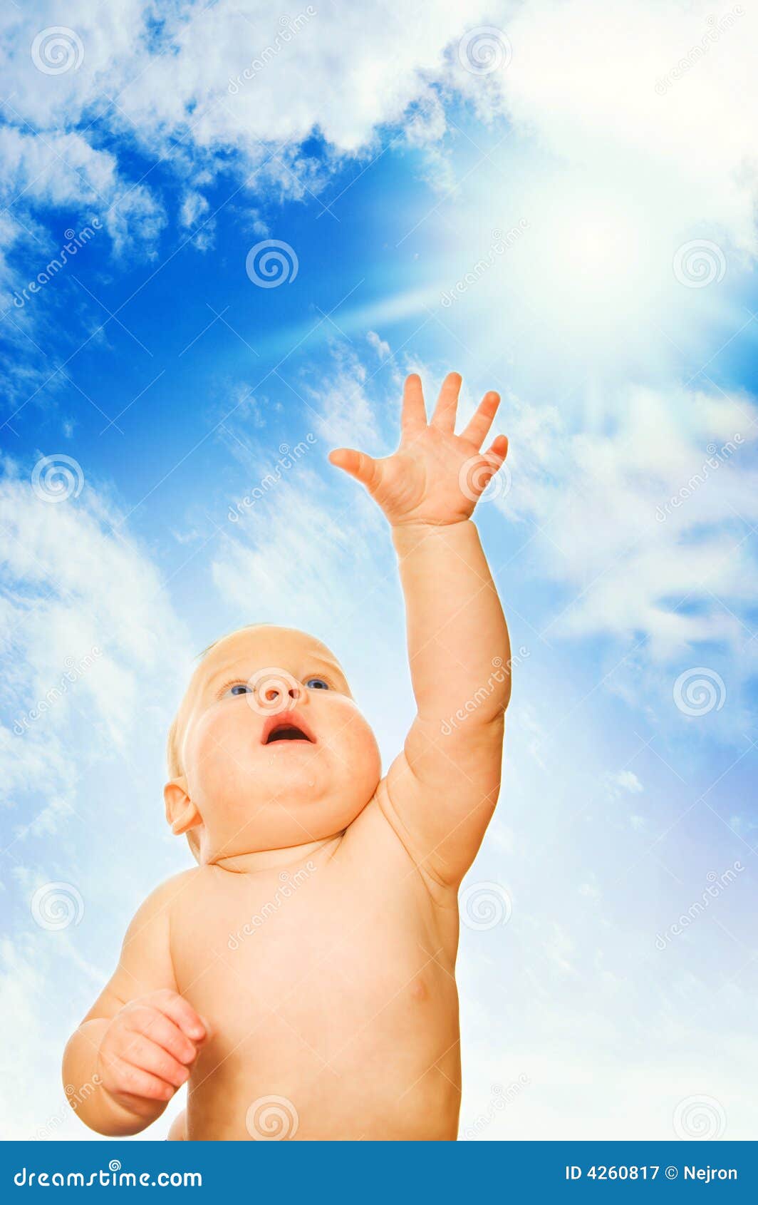 Adorable toddler stock image. Image of cute, newborn, outstretched