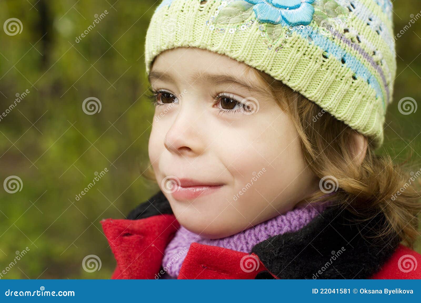 Adorable toddler girl stock image. Image of season, vertical 22041581