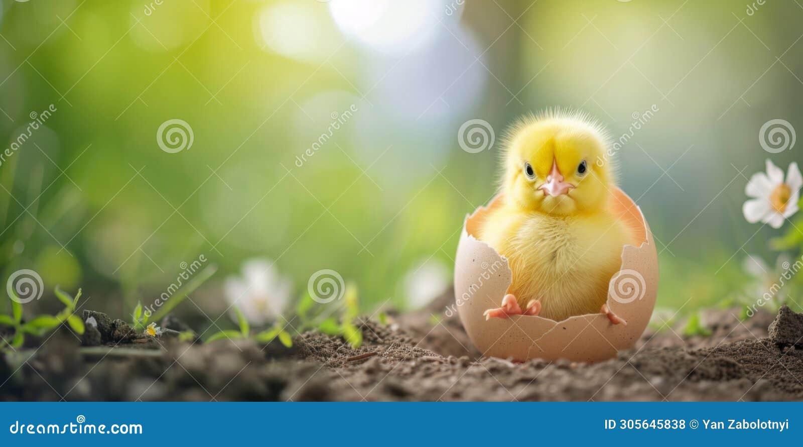 adorable yellow chick emerges from its shell, izing easter joyfulness