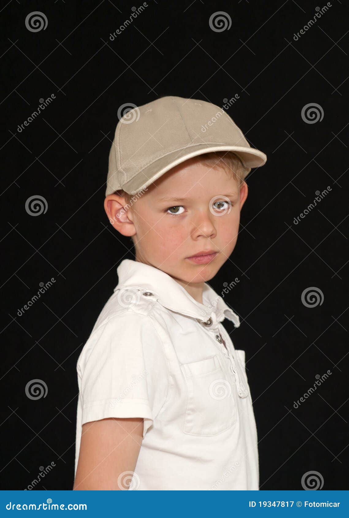 Adorable Young Boy In A Baseball Hat Stock Image Image of baseball