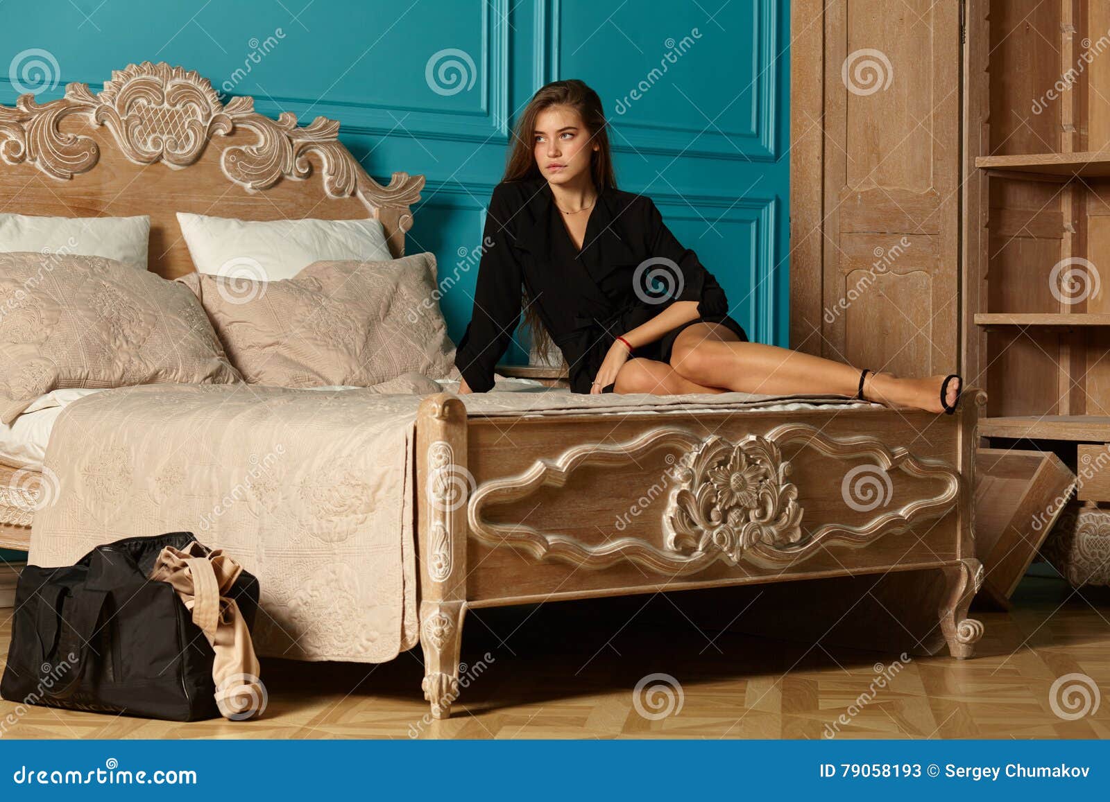 Adult Attractive Girl In Hotel Room Stock Image Image Of Hotel Female 79058193