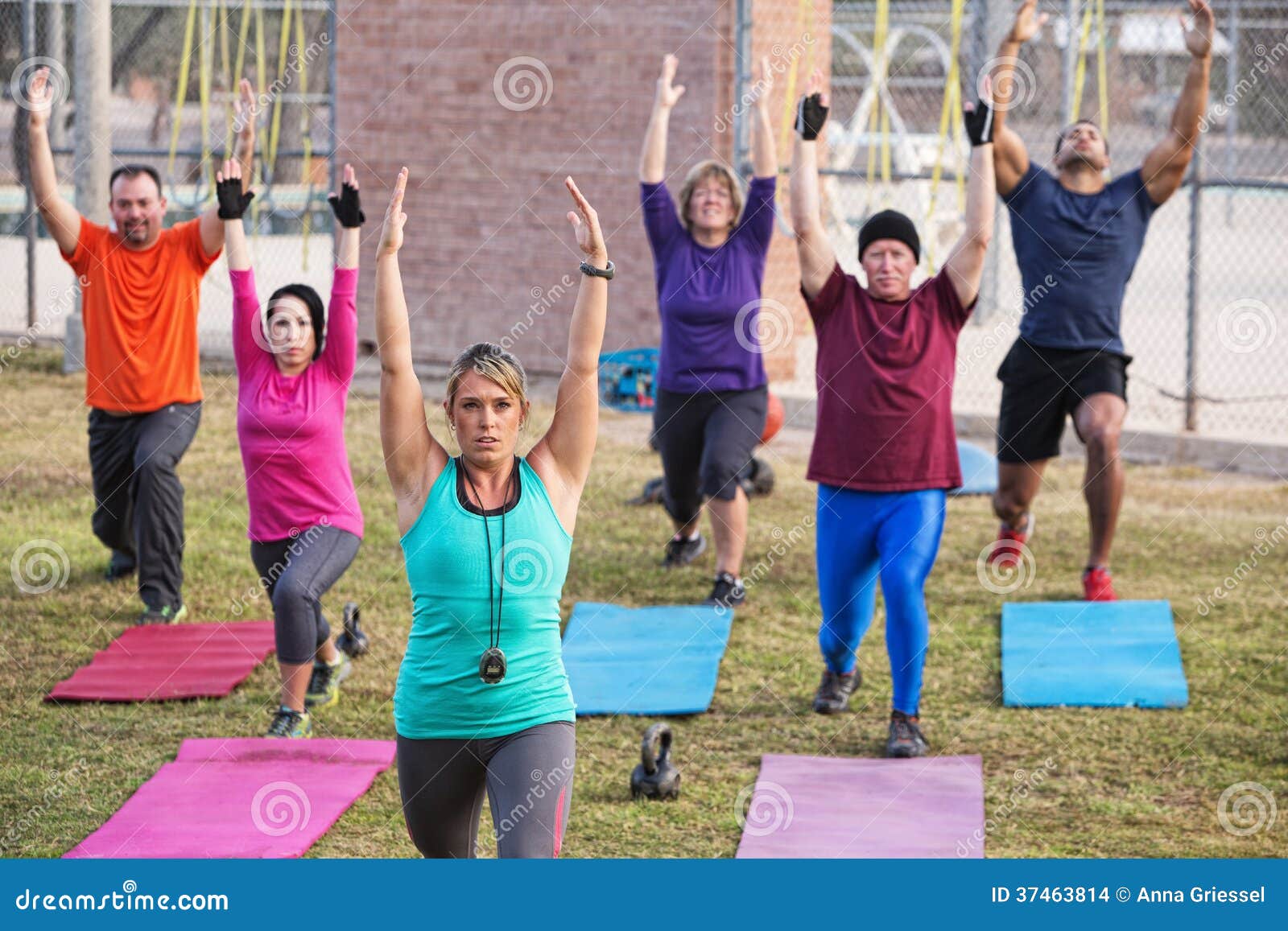 adult boot camp exercise class