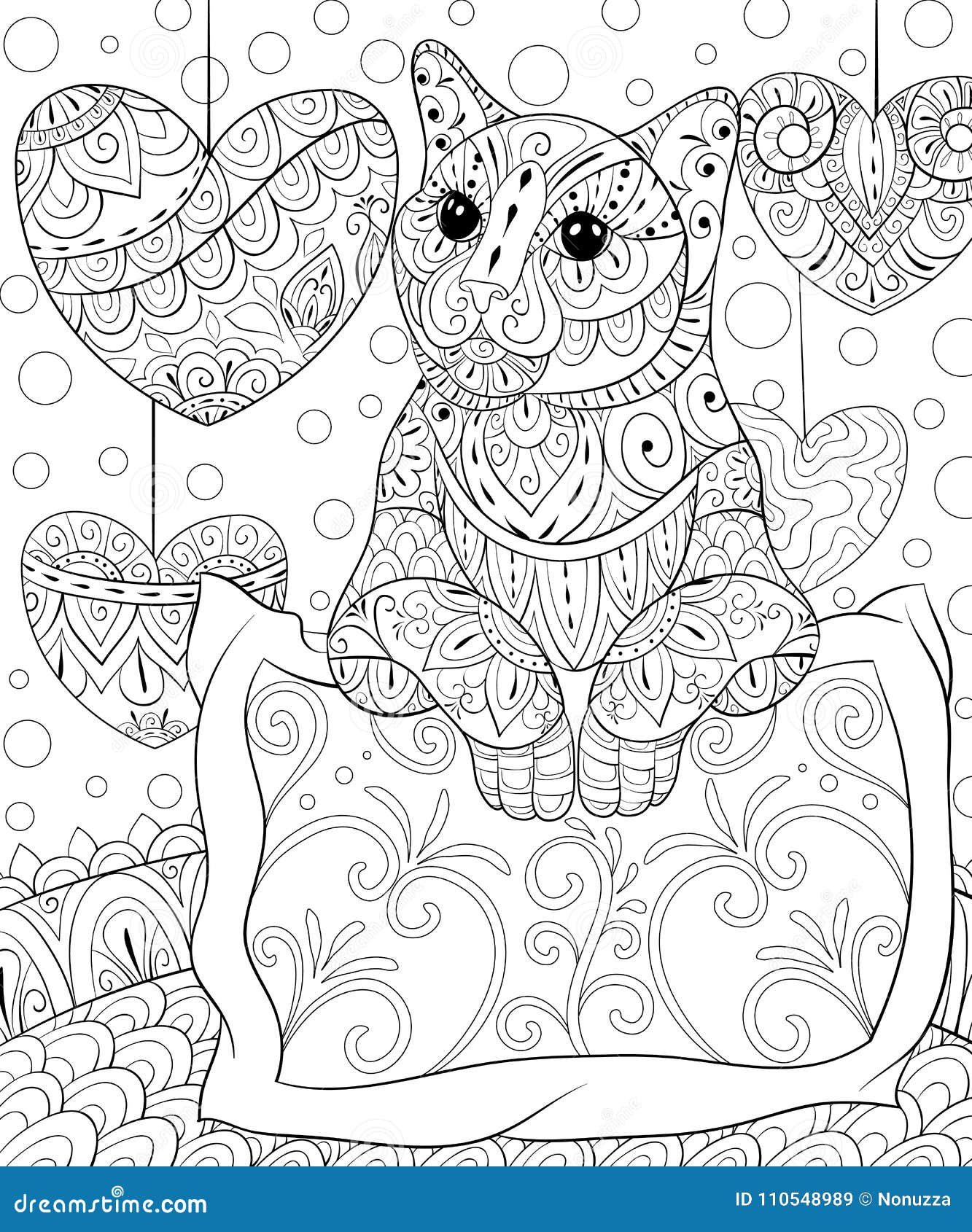 Cats Adult Coloring Book Stock Illustrations – 690 Cats Adult Coloring Book  Stock Illustrations, Vectors & Clipart - Dreamstime