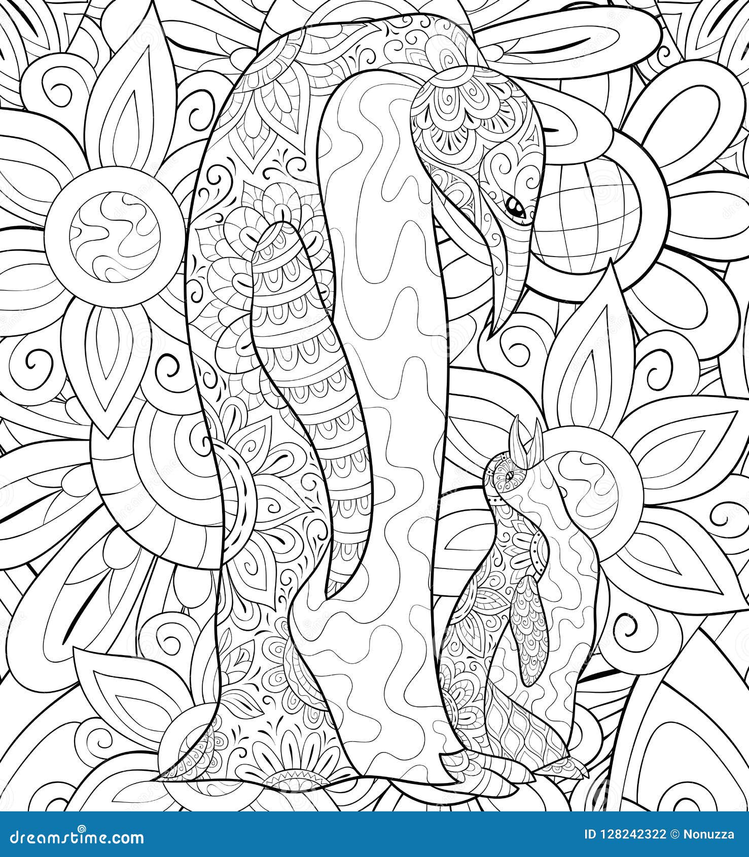Adult Coloring Book,page a Cute Family of Penguins Image for ...