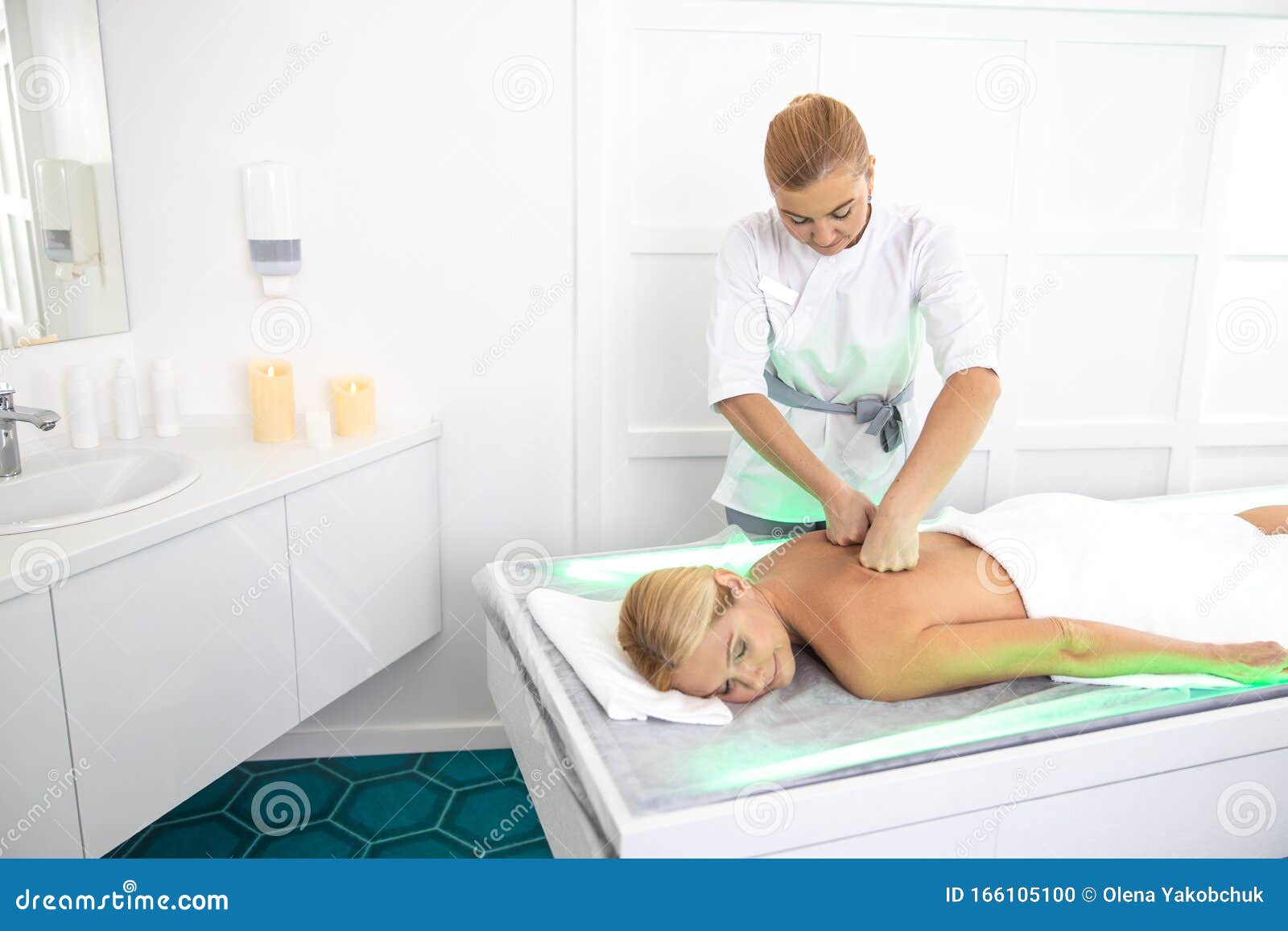 Lovely women relaxing sensual massage