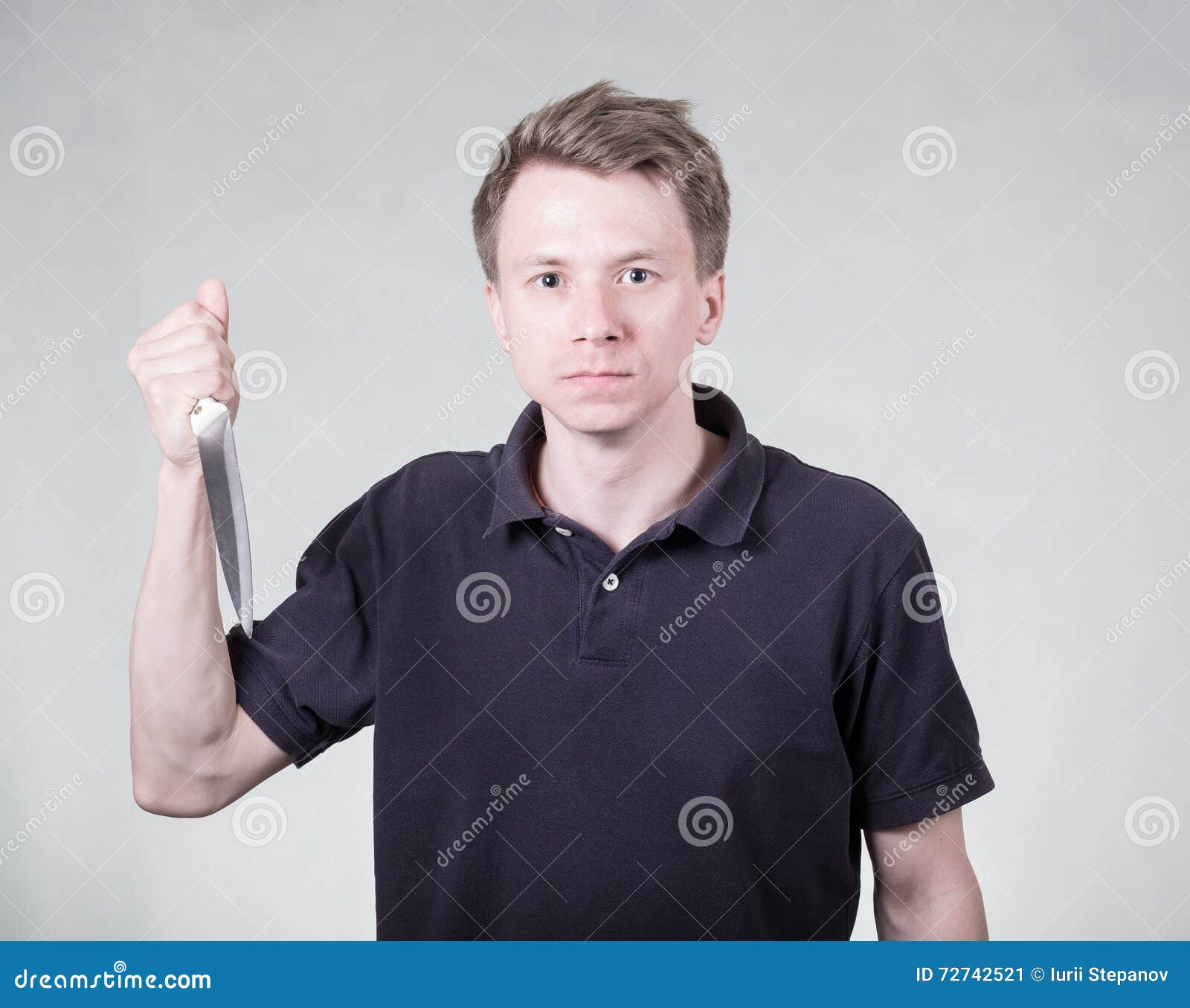 Adult man with knife stock image. Image of caucasian 72742521