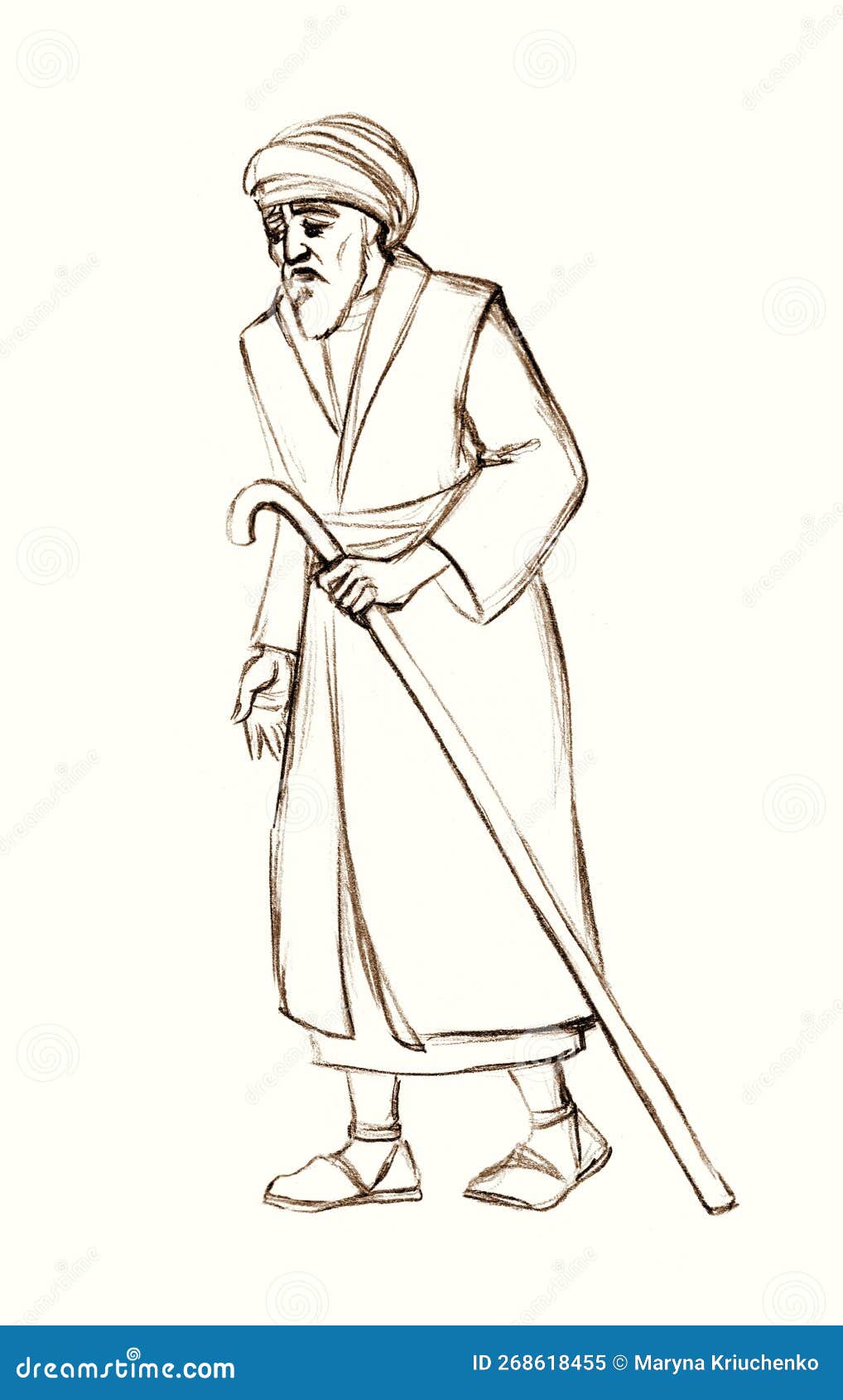 Ancient Jewish Man Pencil Drawing Royalty Free Stock Photo ancient-jewish-man-pencil-drawing-royalty-free-stock-photo