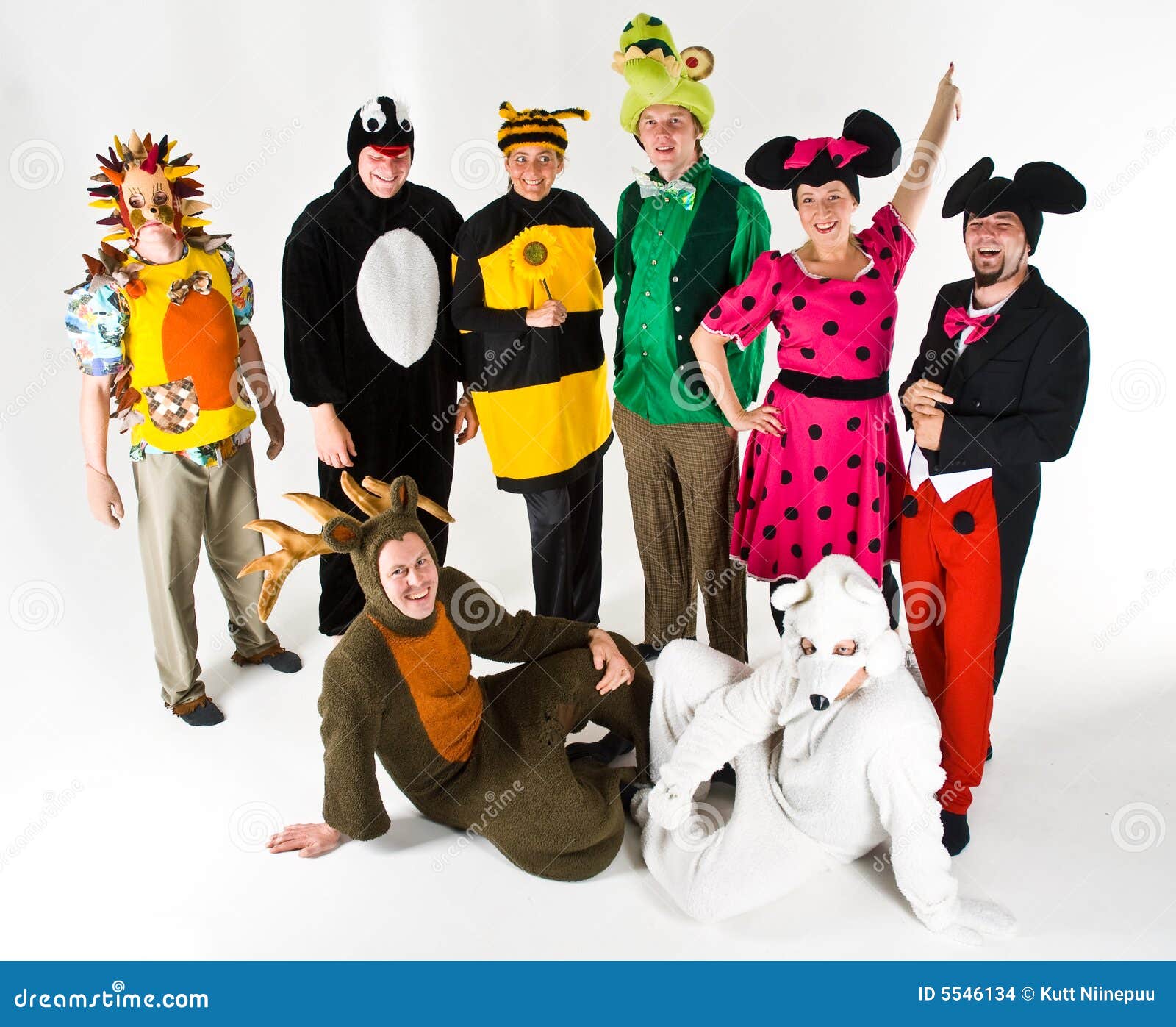 Adults in Colorful Costumes Stock Photo Image of colour, carefree