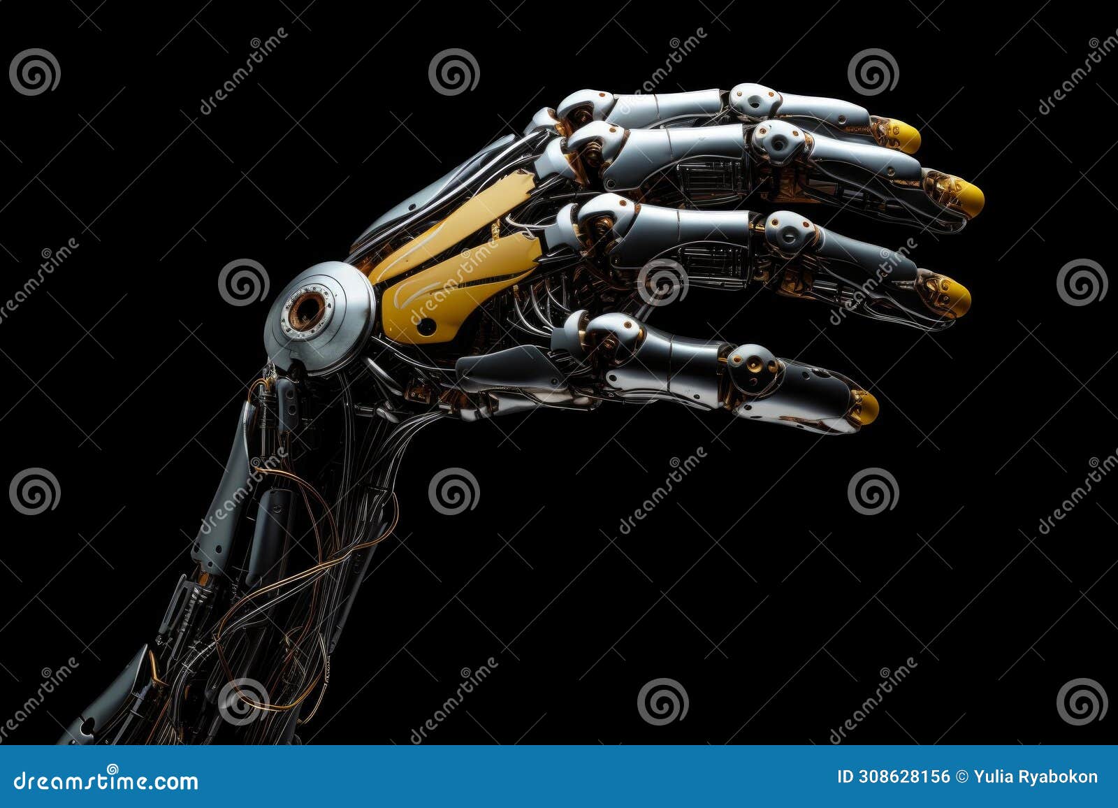 Advanced Robot Cyber Hand. Generate Ai Stock Photo - Image of