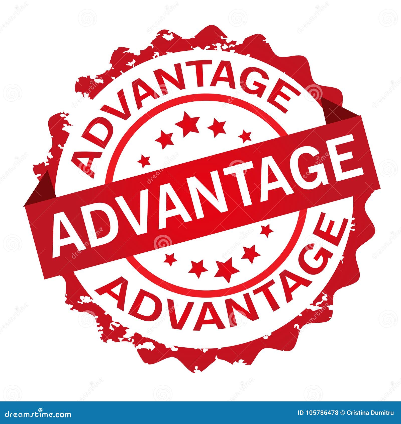 Advantage Stamp. Sign.Seal. Stock Vector - Illustration of badge, label