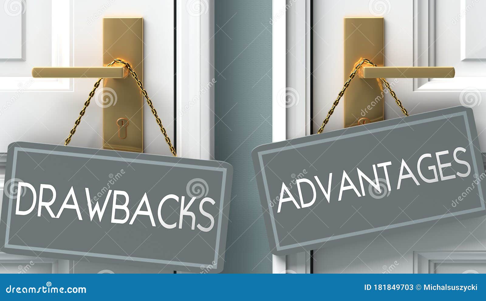 Advantages Or Drawbacks As A Choice In Life Pictured As Words advantages-or-drawbacks-as-a-choice-in-life-pictured-as-words