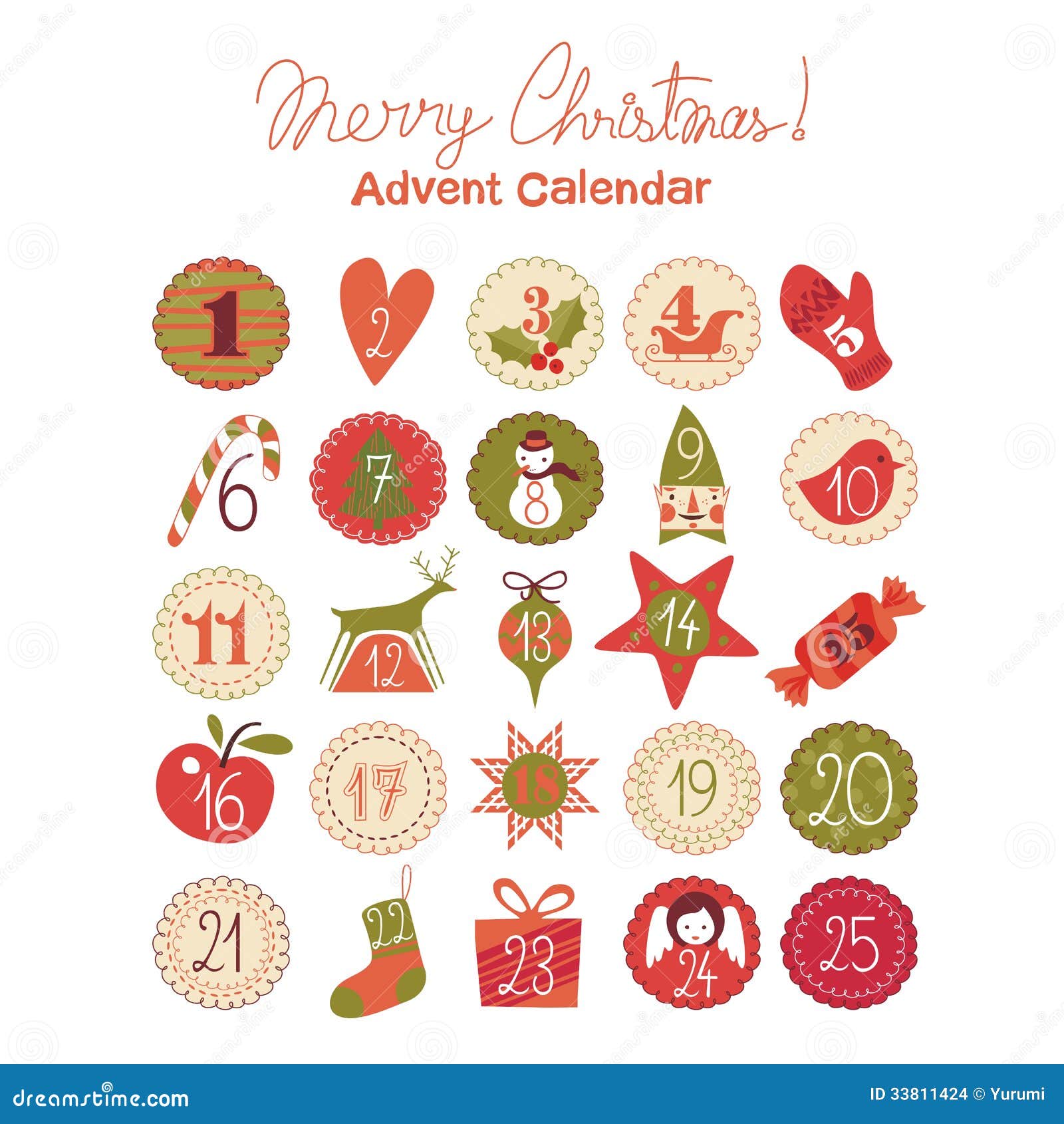 Advent Calendar Stock Images - Image: 33811424
