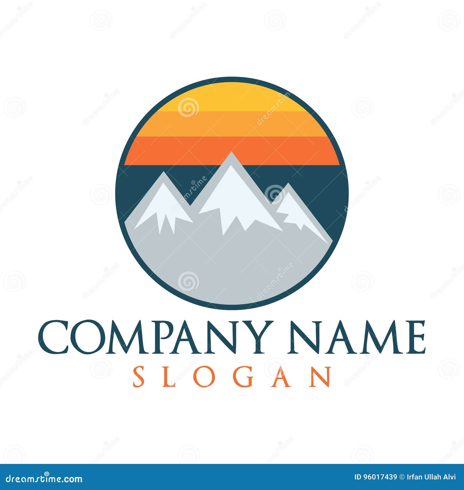 Adventure Mountain Pine Tree Logo. Stock Illustration - Illustration of ...