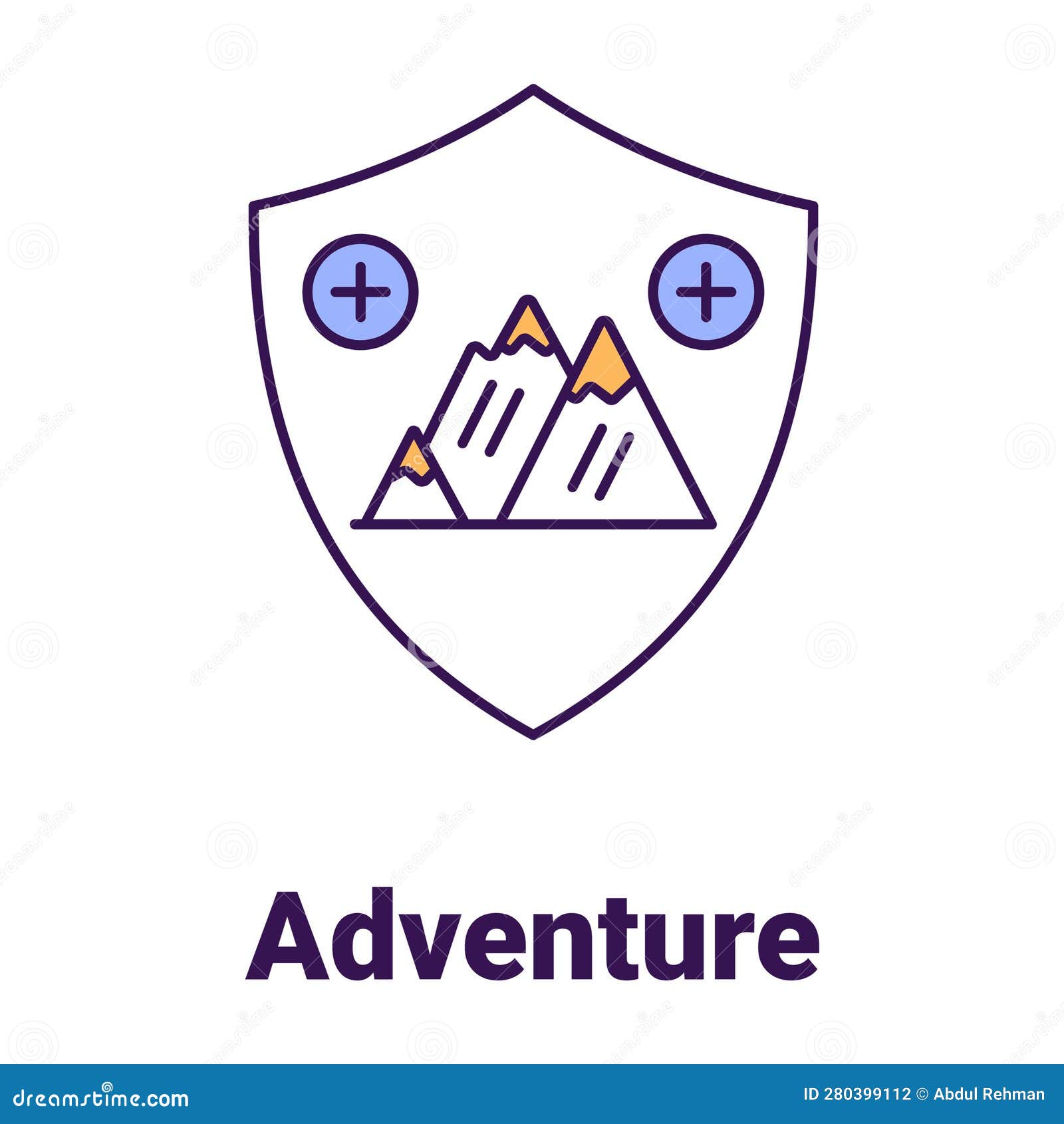 adventure safety shield  icon easily modify.