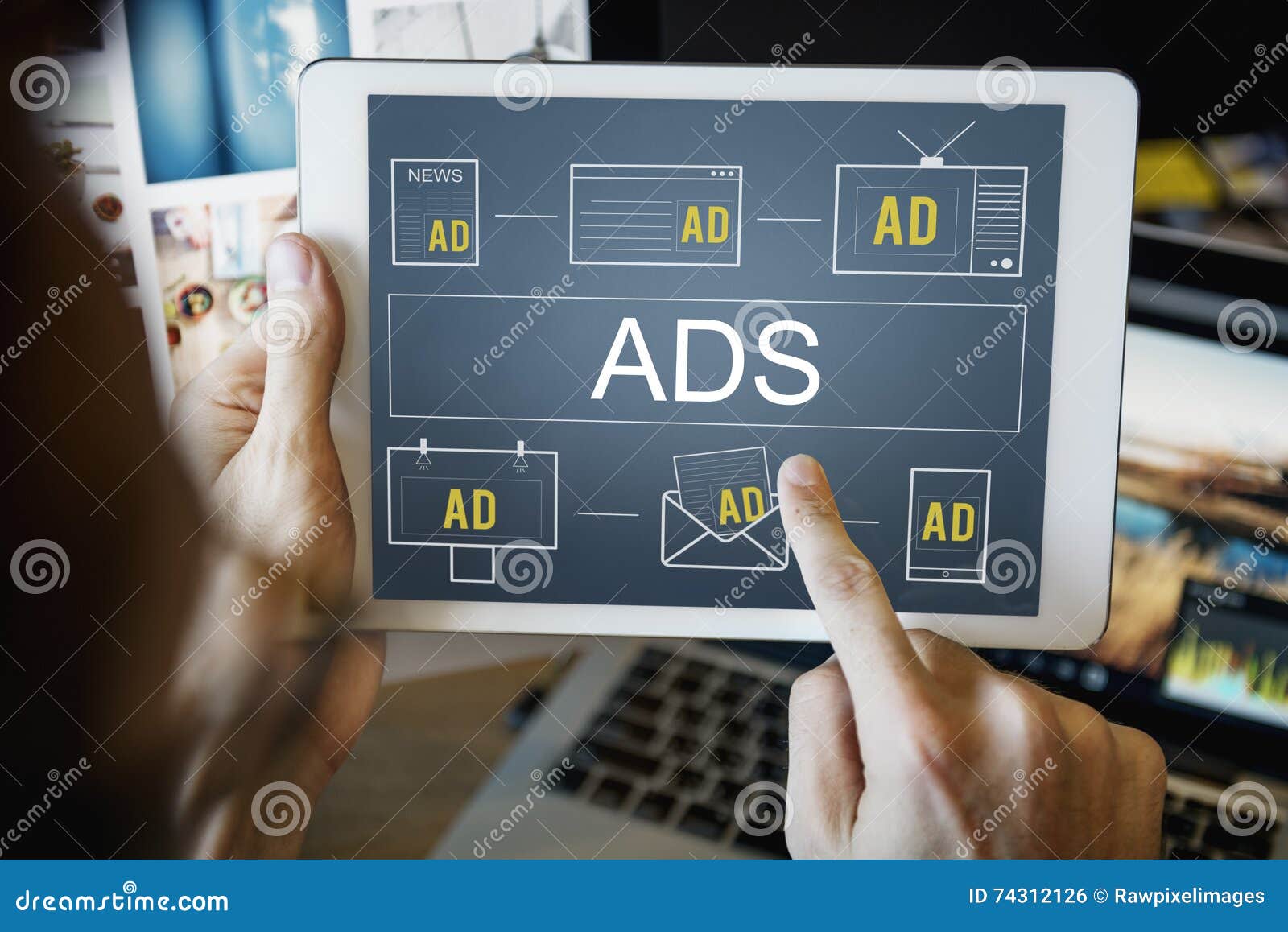 advertisement ads commercial marketing advertising branding concept