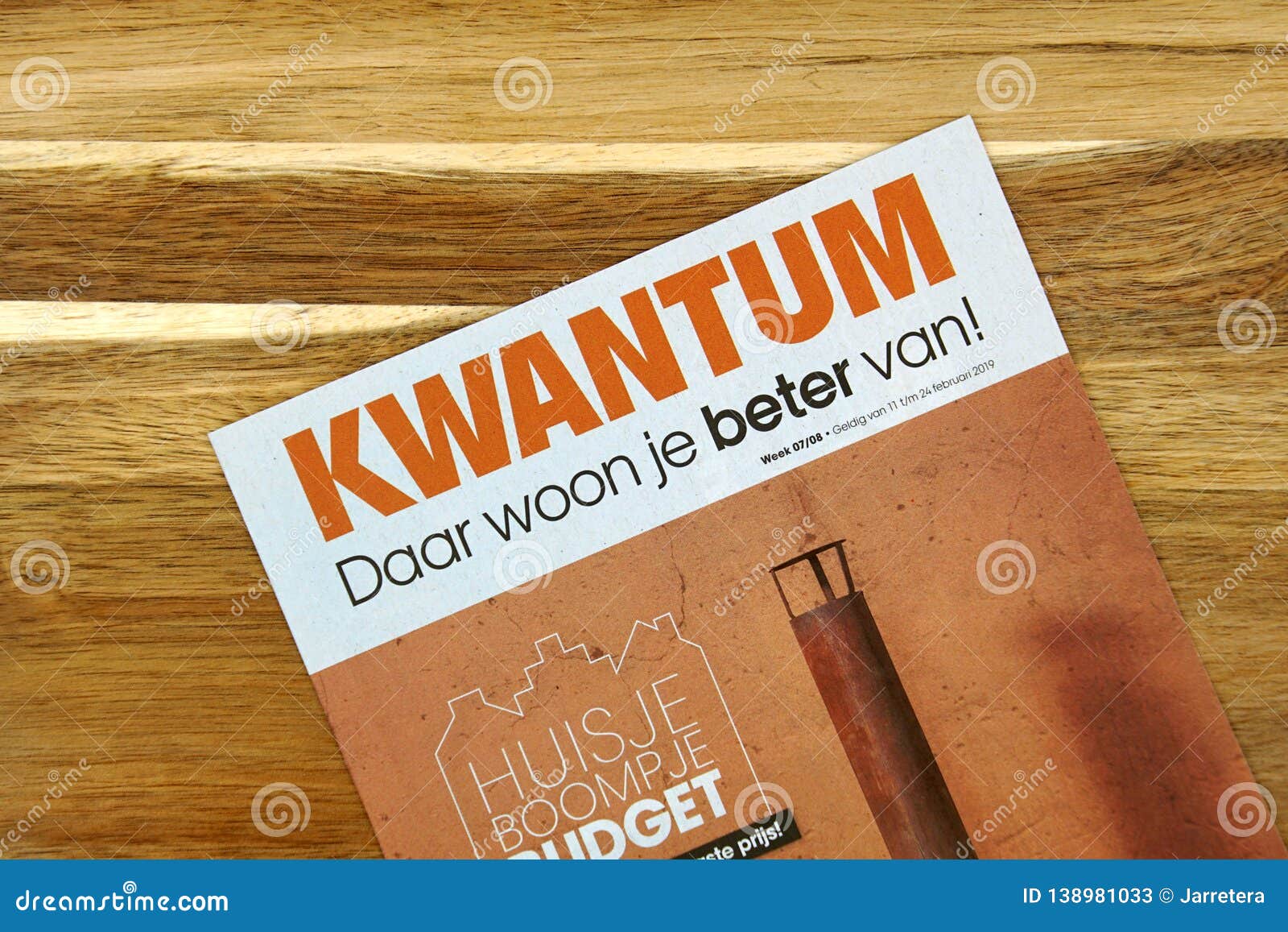 vorst Verrast verhaal Advertisement Flyer of Kwantum Editorial Stock Photo - Image of products,  logo: 138981033