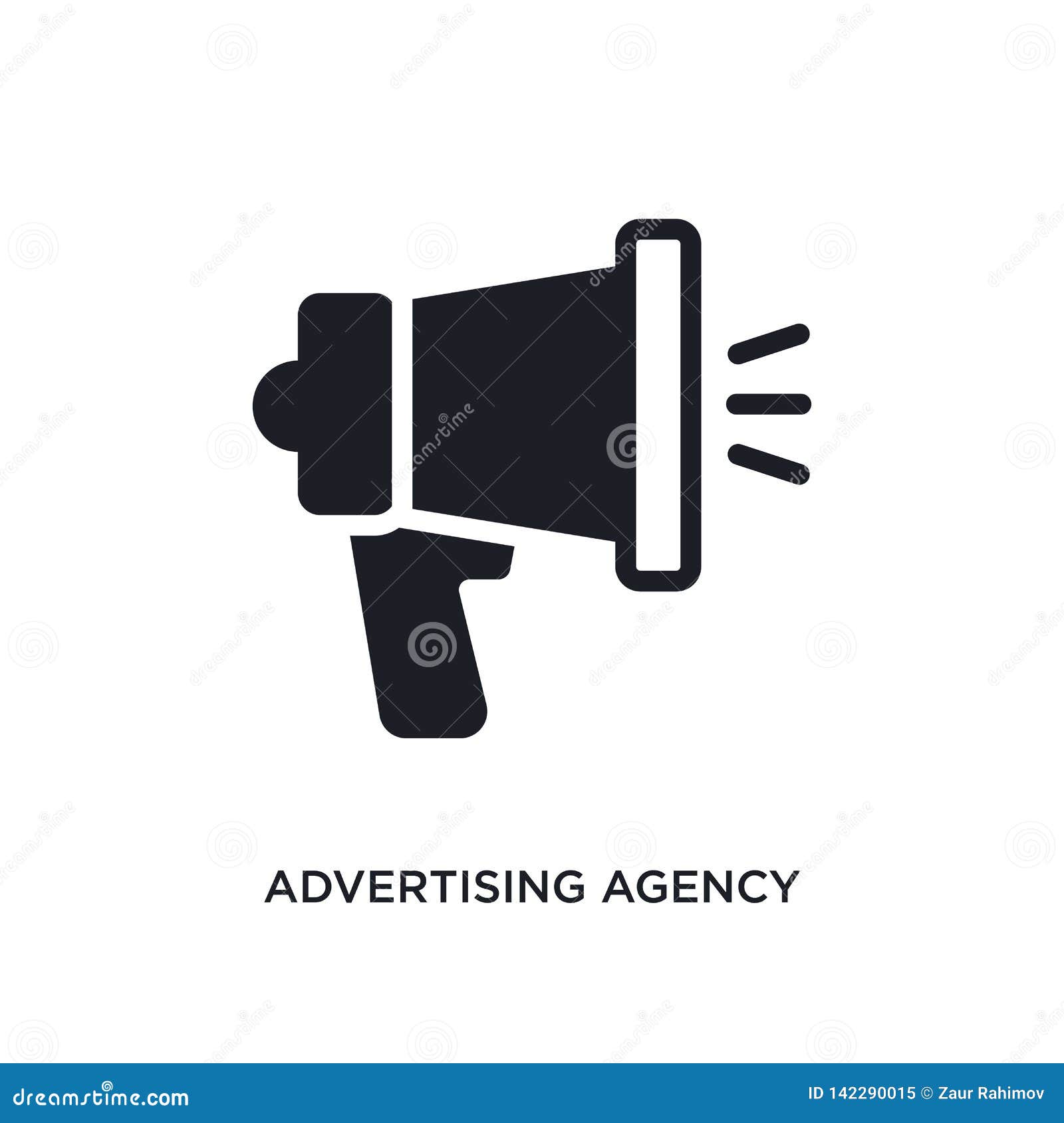 Advertising Agency Isolated Icon. Simple Element ...