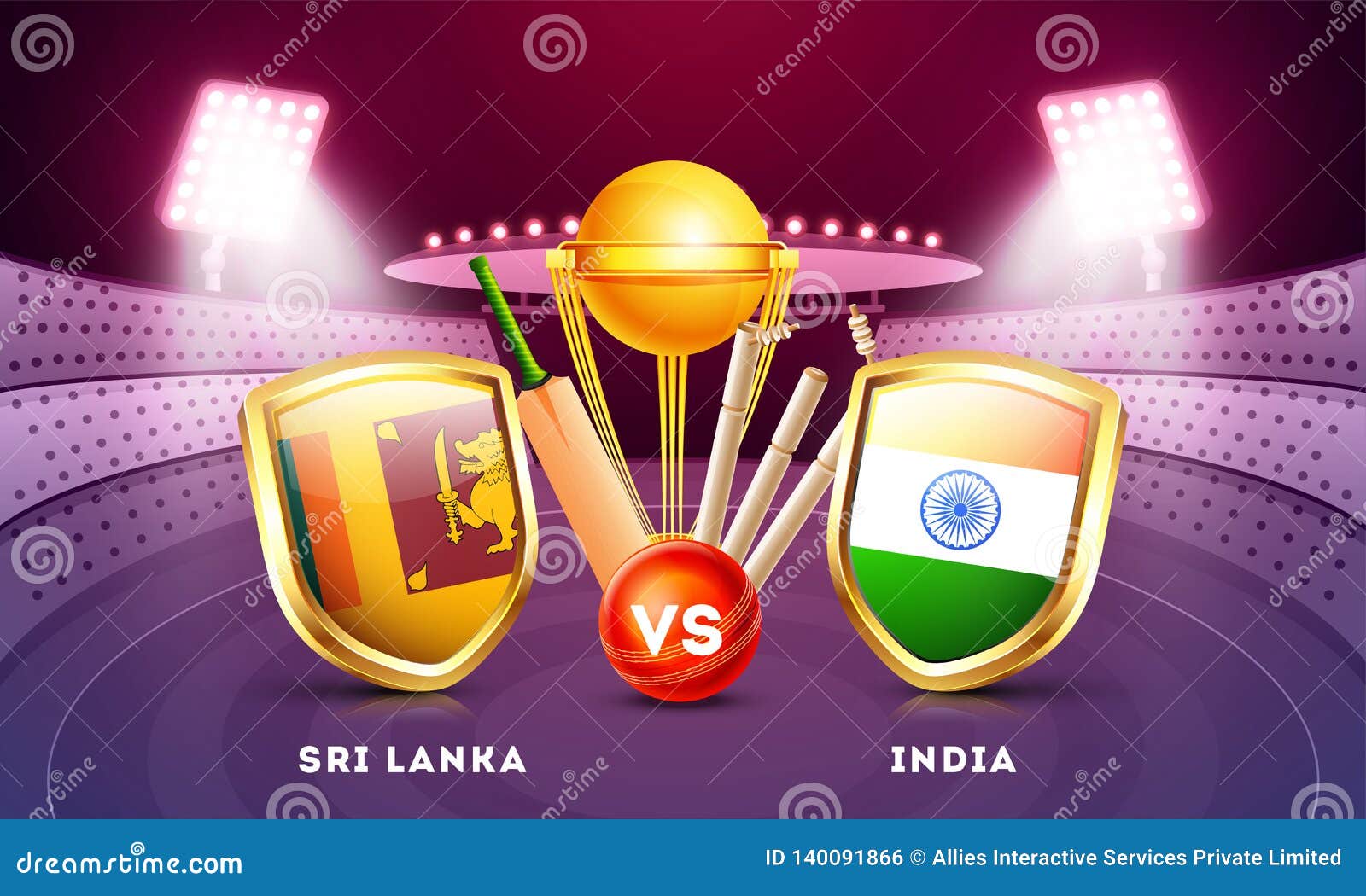 Advertising Banner Or Poster Design With Cricket Tournament Participant Country Sri Lanka Vs India Stock Illustration Illustration Of Cricketer Entertainment 140091866