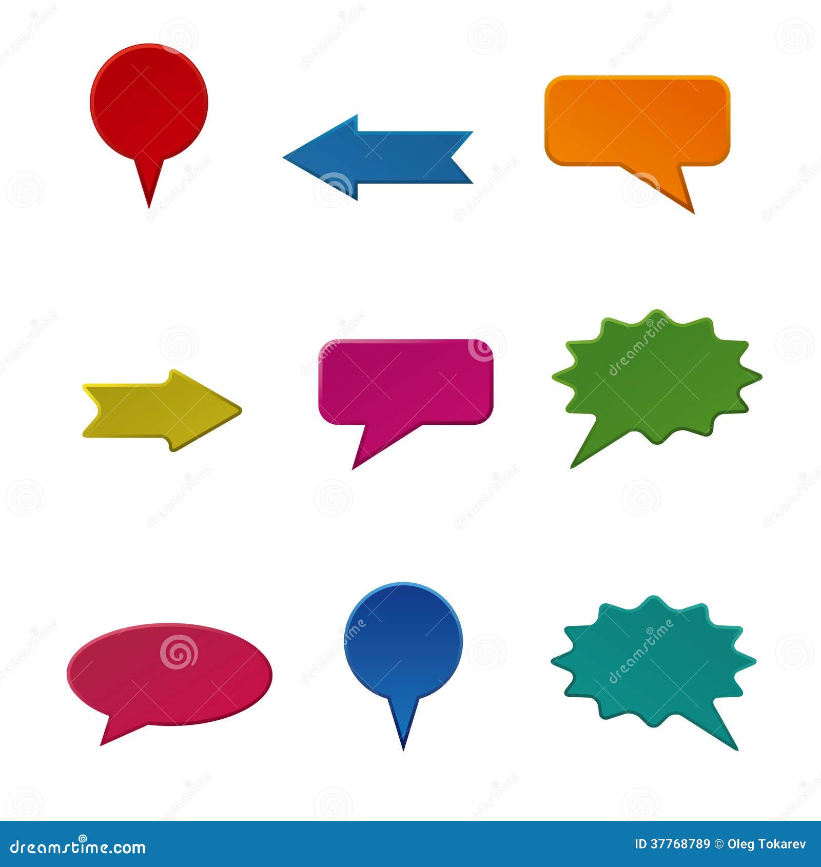Advertising bubbles stock illustration. Illustration of speak 37768789