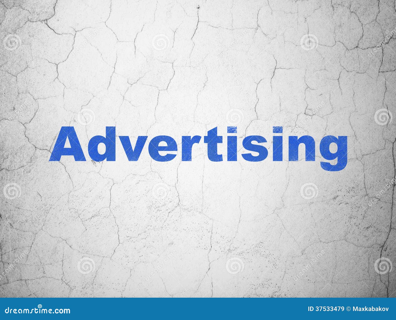 Advertising Concept Advertising on Wall Stock Illustration