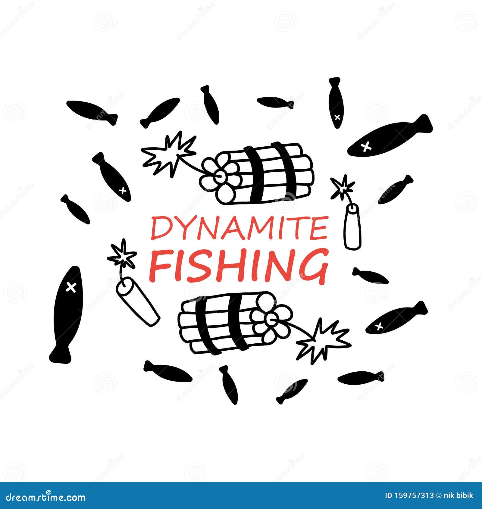 Dynamite Fishing Stock Illustrations – 281 Dynamite Fishing Stock