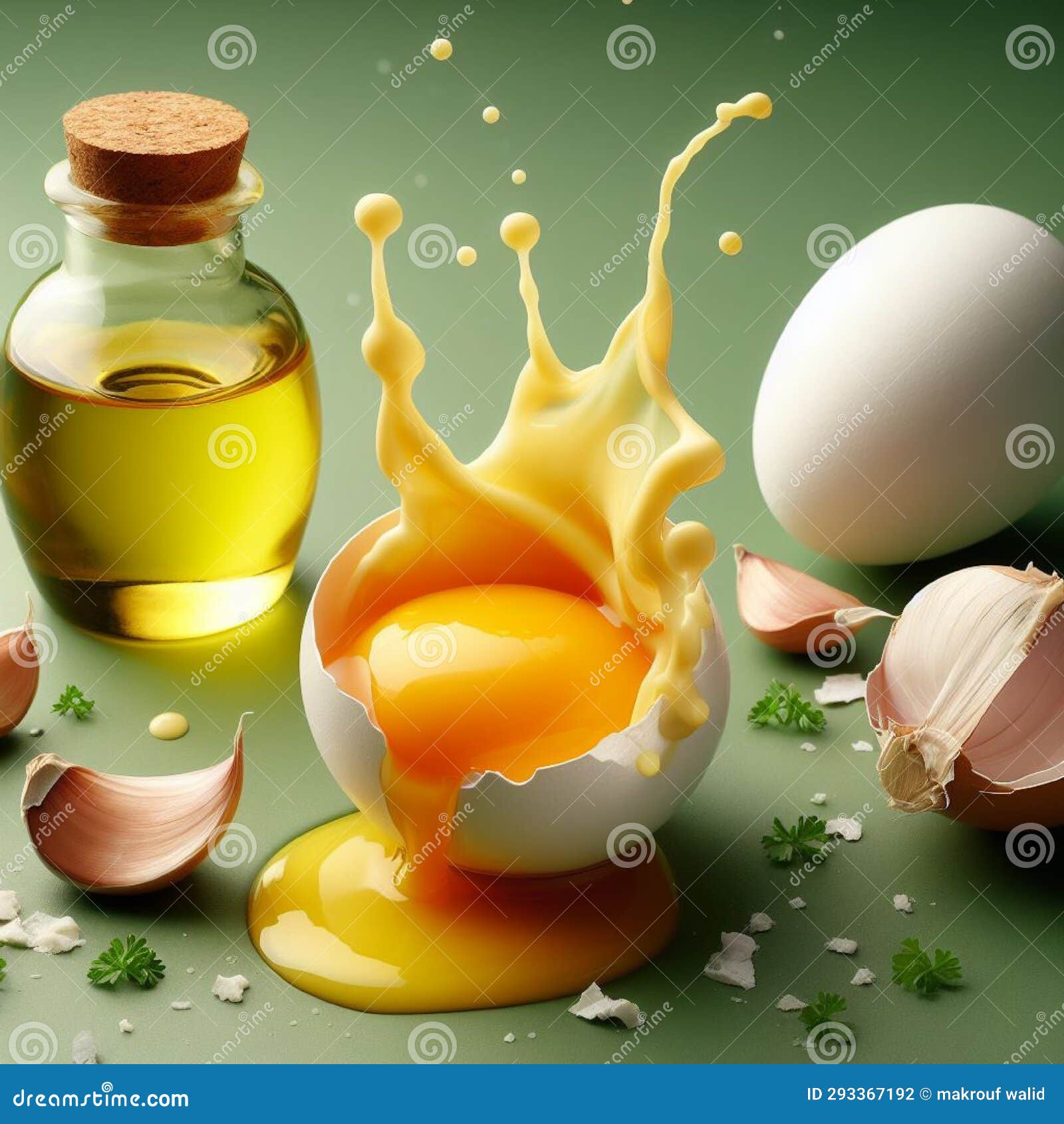 Advertising Image of Mayonnaise Ingredients Stock Photo Image of
