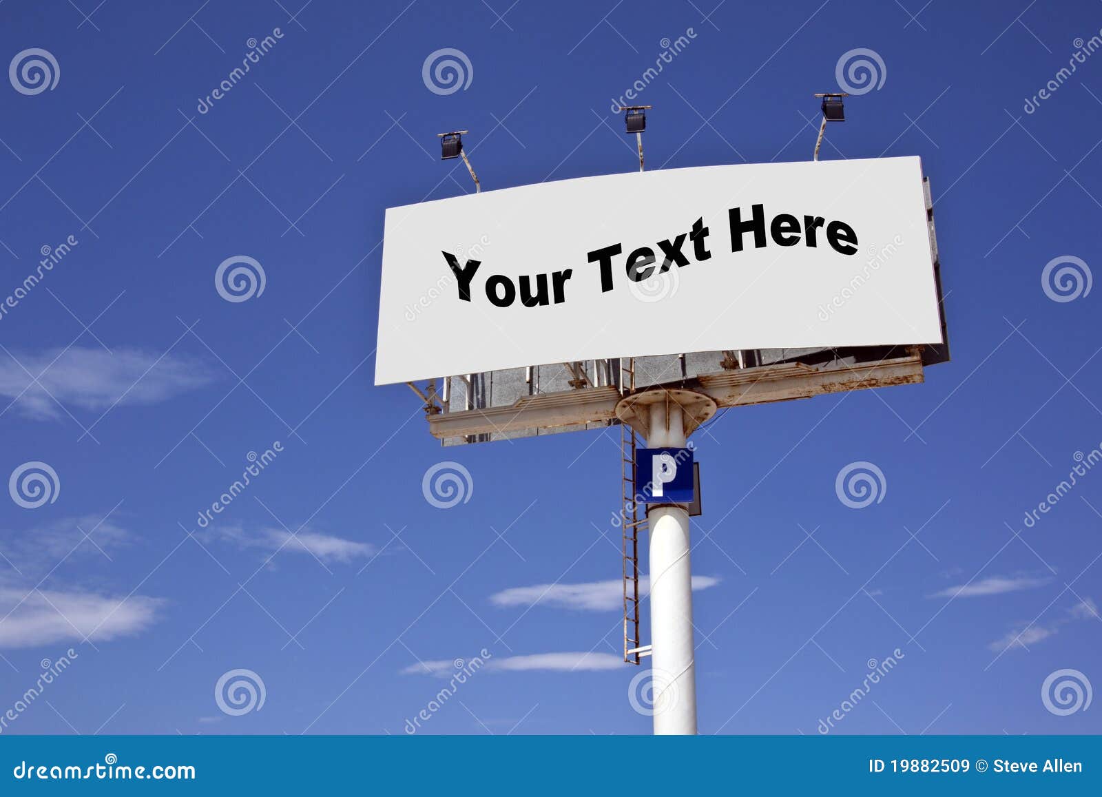 advertising sign - add text or image