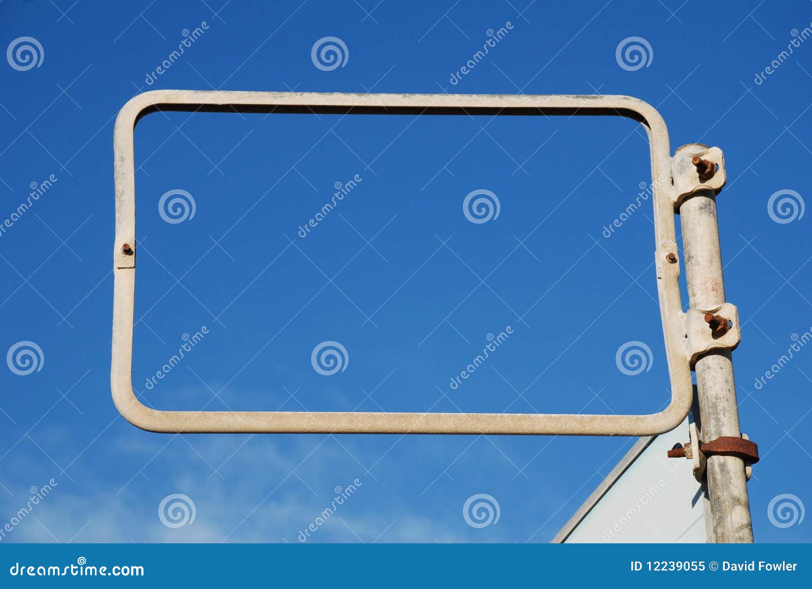 Advertising sign holder stock image. Image of rectangle 12239055