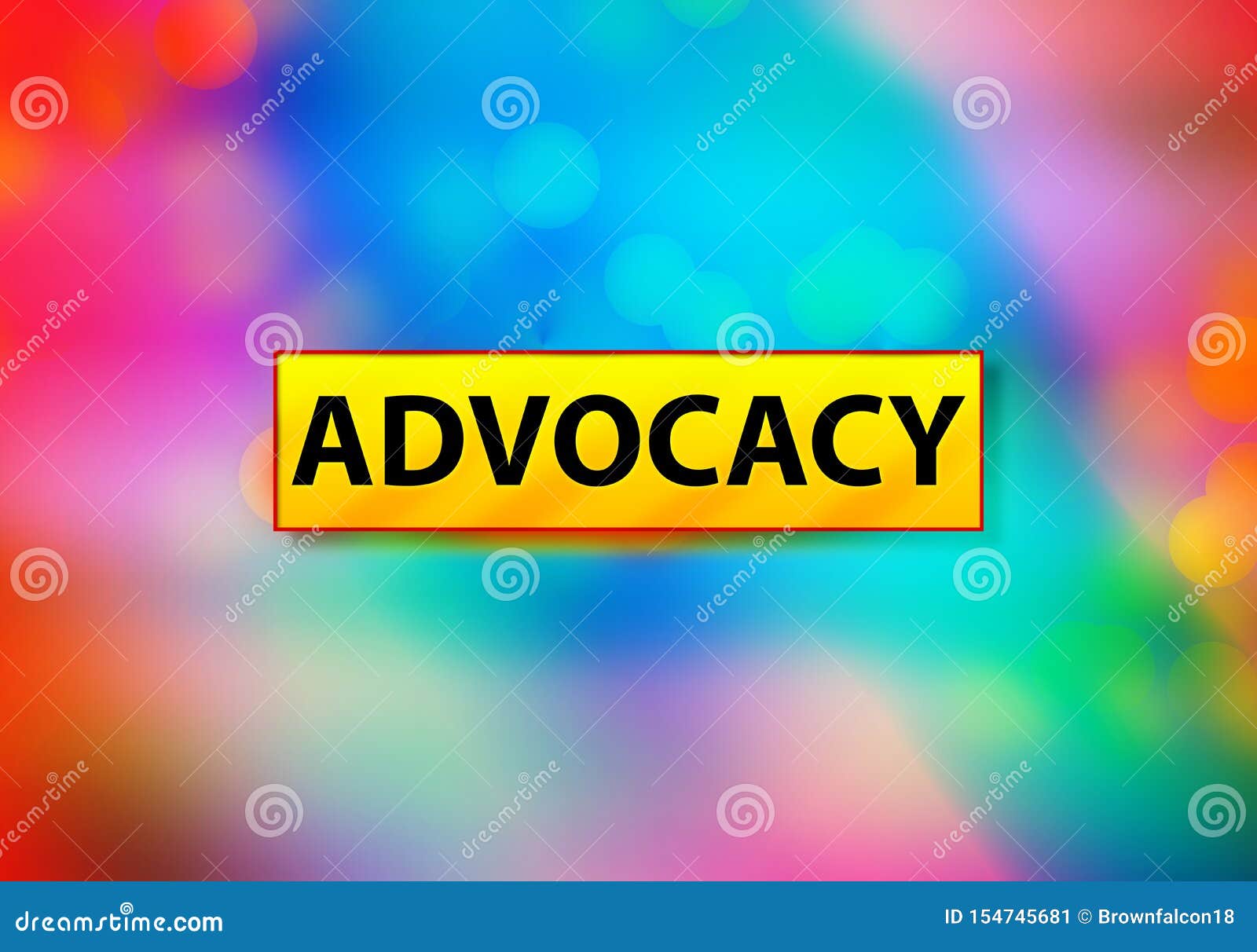 advocacy abstract colorful background bokeh  