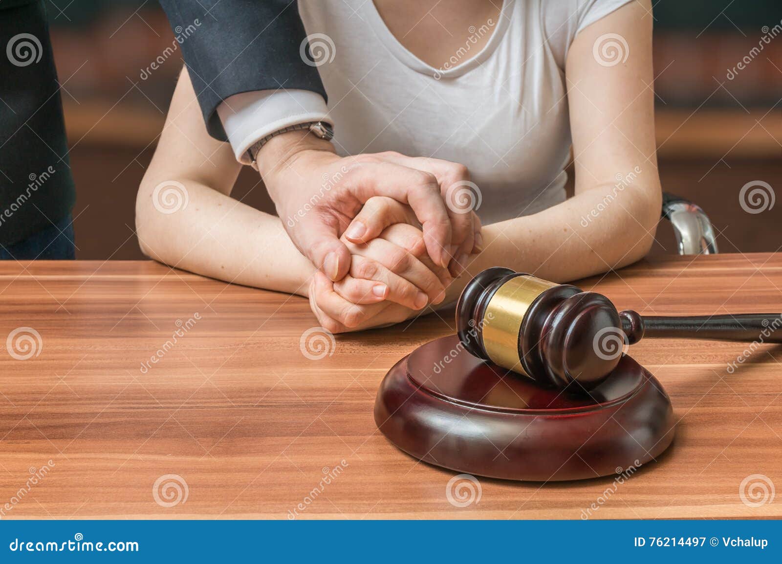 advocate or lawyer defends accused innocent woman. legal help and assistance concept