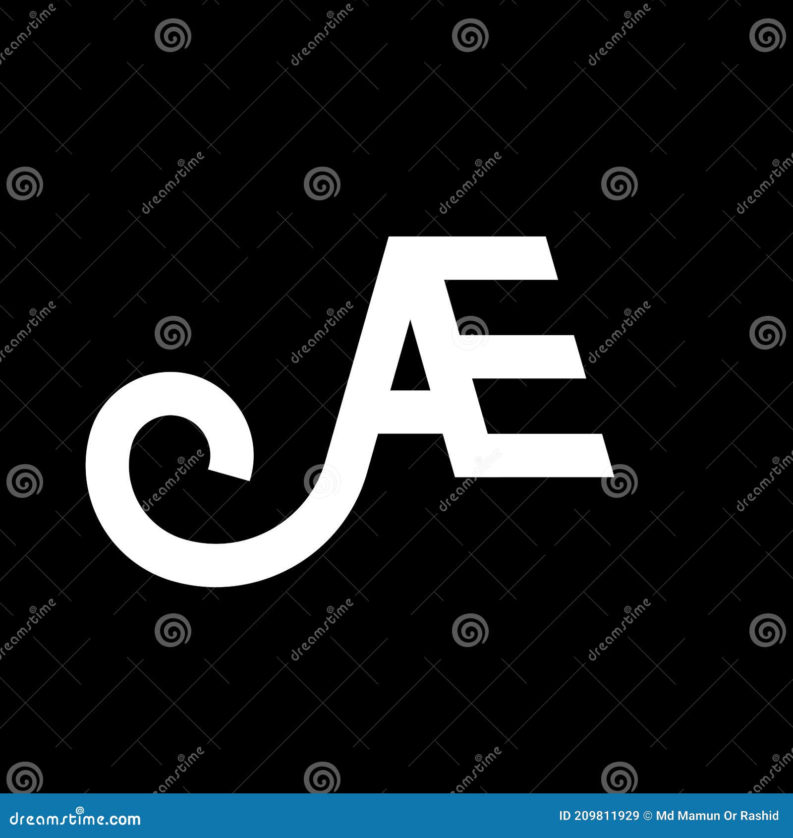 Ae Letter Logo Design On Black Background Ae Creative Initials Letter Logo Concept Ae Icon Design Ae White Letter Icon Design Stock Vector Illustration Of Brand Awesome